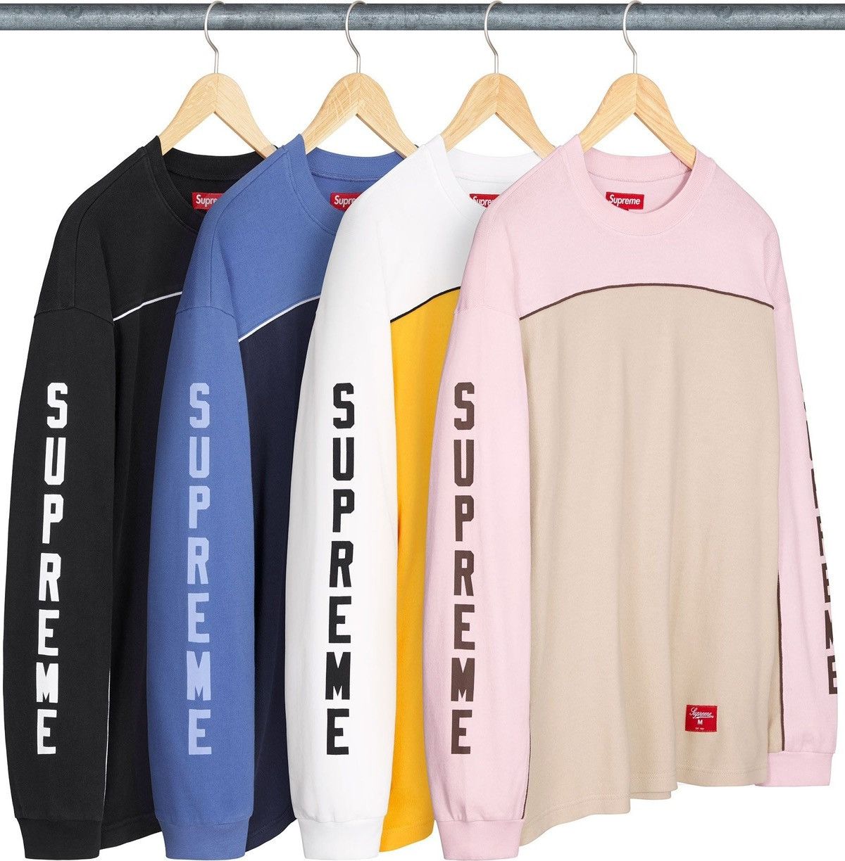 Supreme Supreme paneled piping Long-sleeve Top “Navy” Size US M / EU 48-50 / 2 - 2 Thumbnail