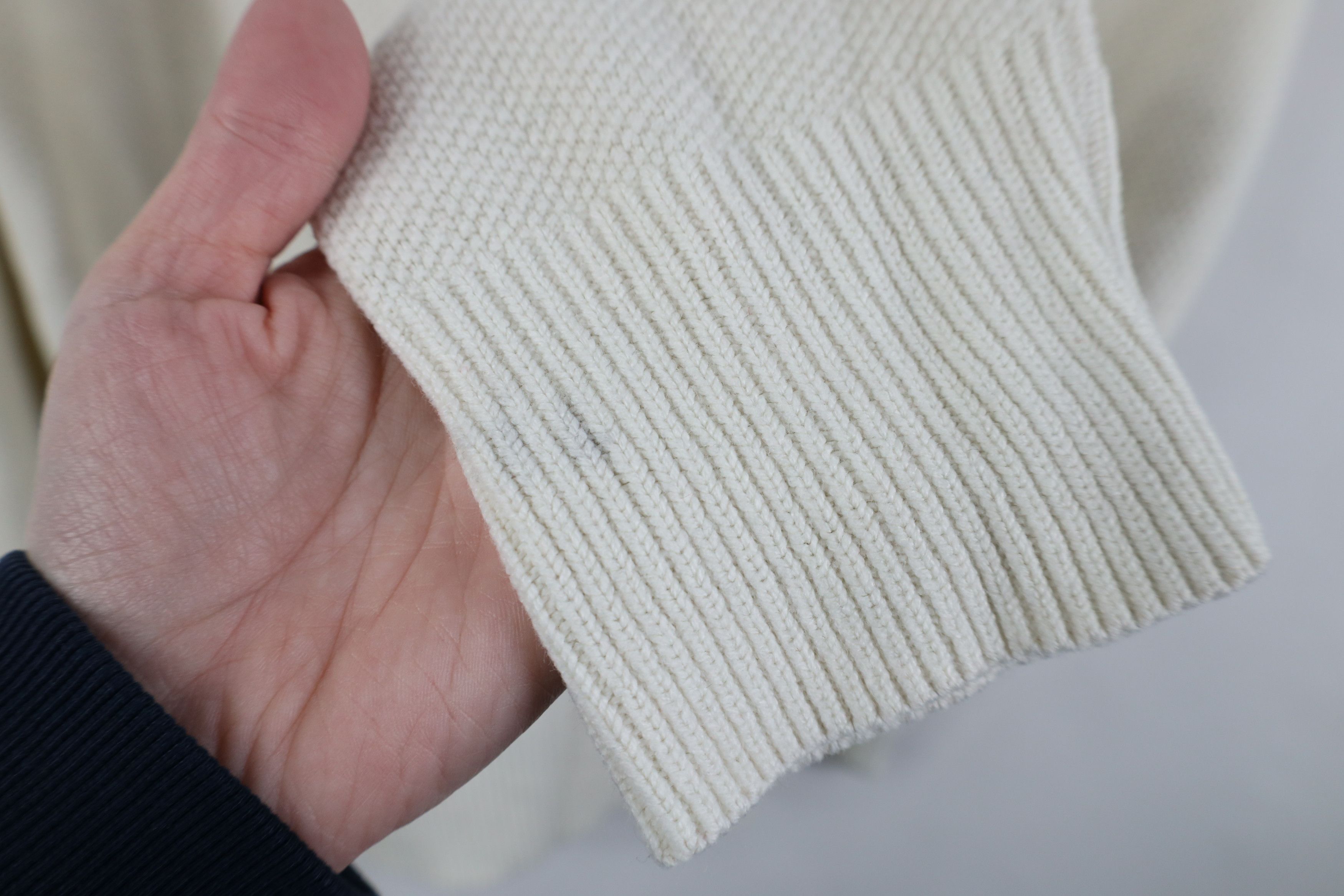 Pierre Cardin Vintage 70s 80s Pierre Cardin Knit V-Neck Sweater Cream USA Size US L / EU 52-54 / 3 - 11 Thumbnail