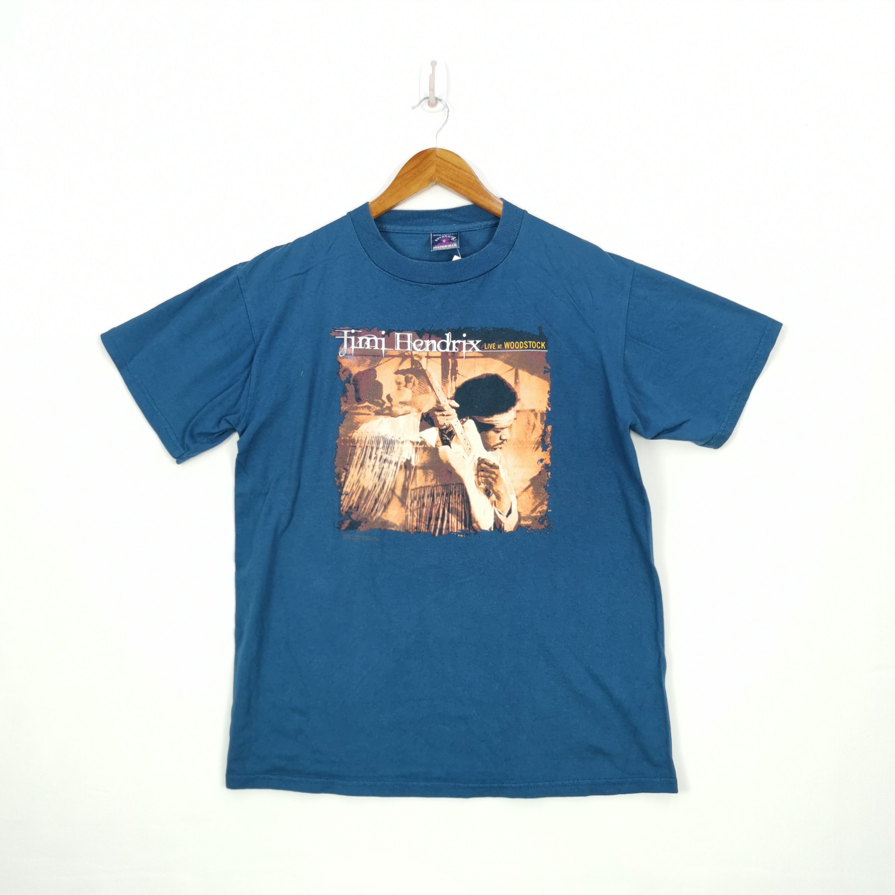 Band Tees Vintage Jimi Hendrix T-Shirt Live at Woodstock 56789 Size US M / EU 48-50 / 2 - 1 Thumbnail