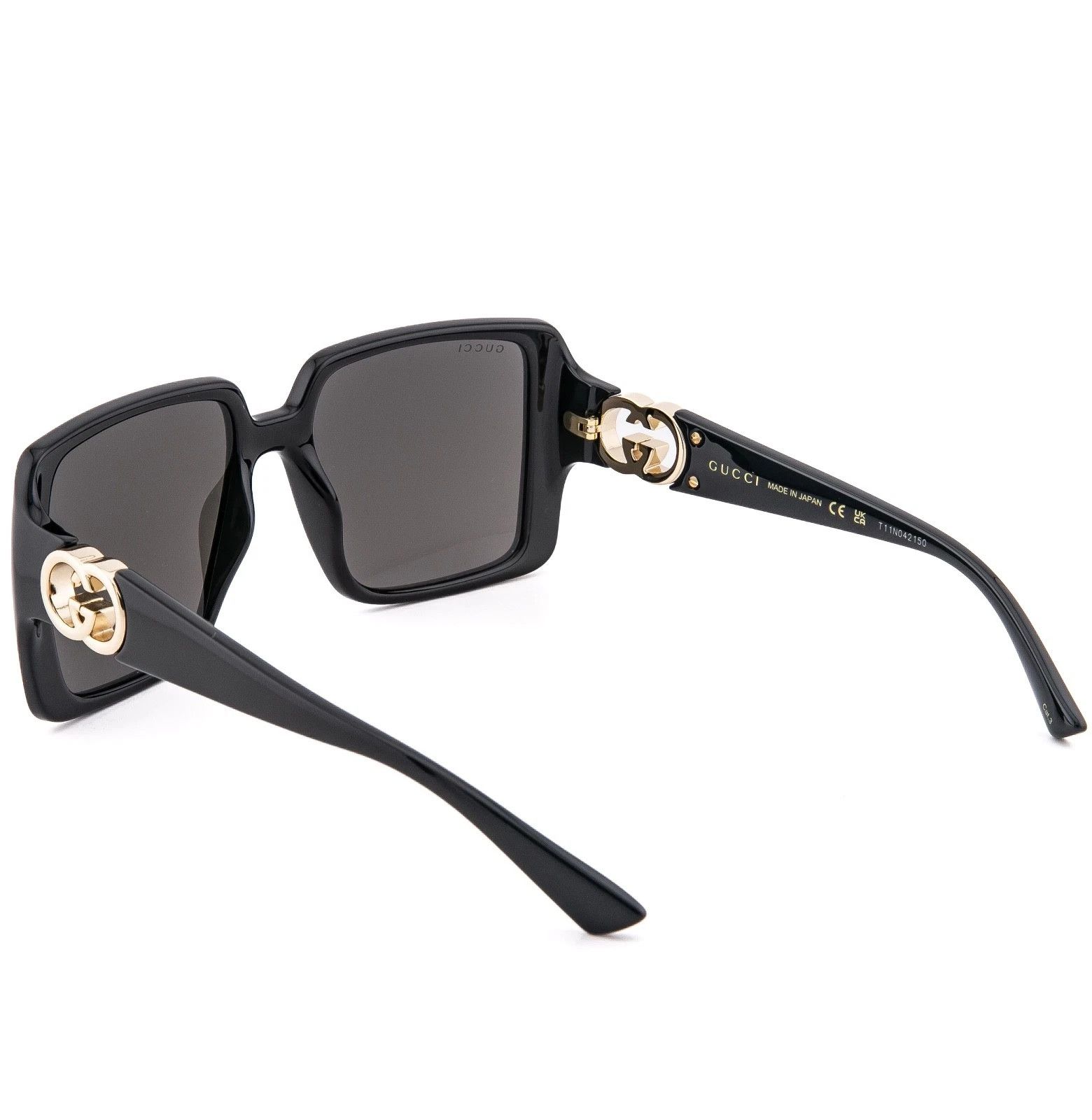 Gucci GUCCI GG1692S Black Geometric 1692 GG Fashion Sunglasses 001 Size ONE SIZE - 2 Thumbnail