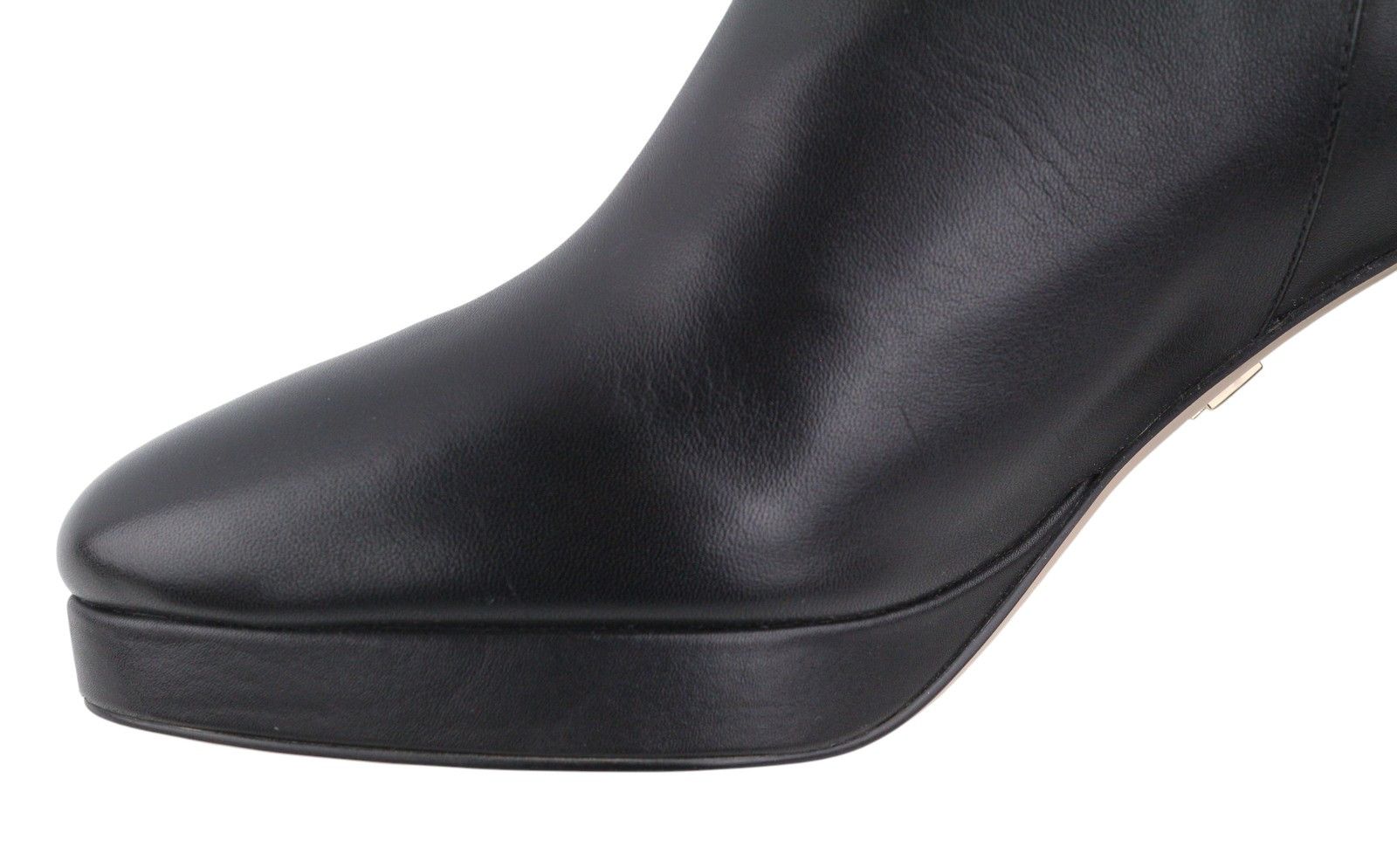 Other LOLA CRUZ KAUS EU41 Black Leather Heeled Almond 87543 Size US 10 / IT 40 - 11 Thumbnail