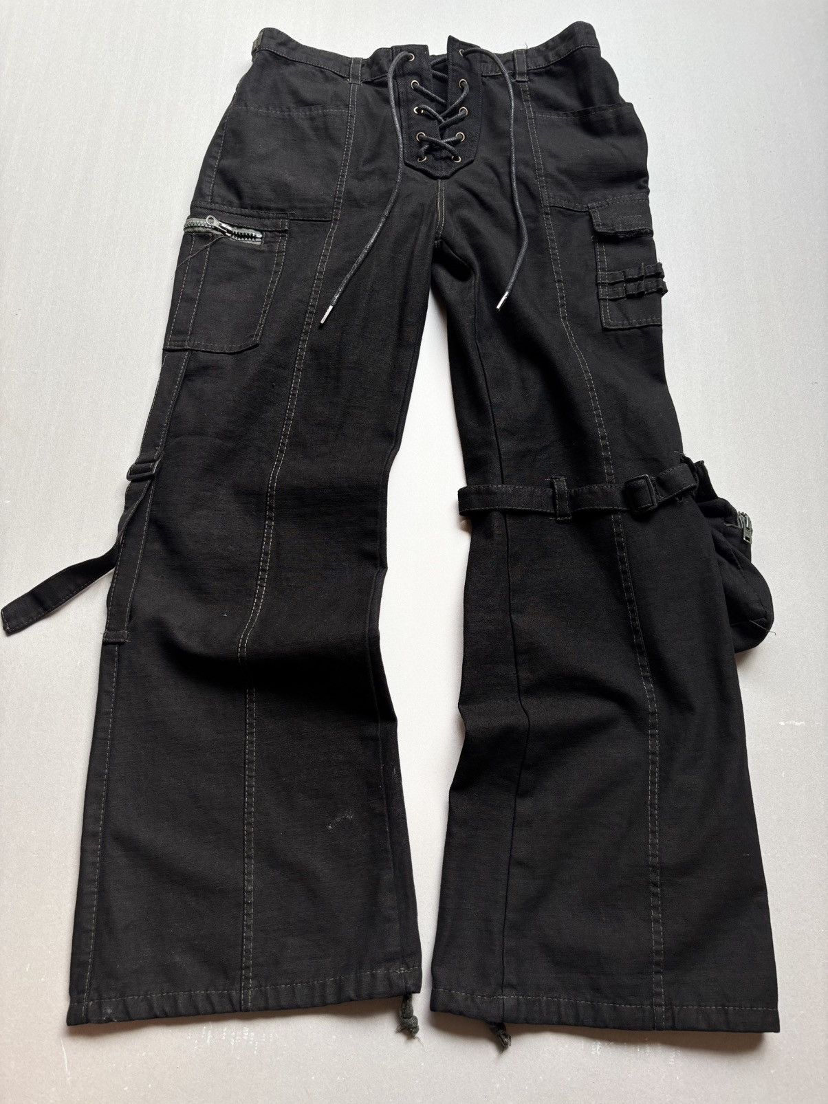 Japanese Brand Lace up flare pants Size US 26 / EU 42 - 1 Thumbnail