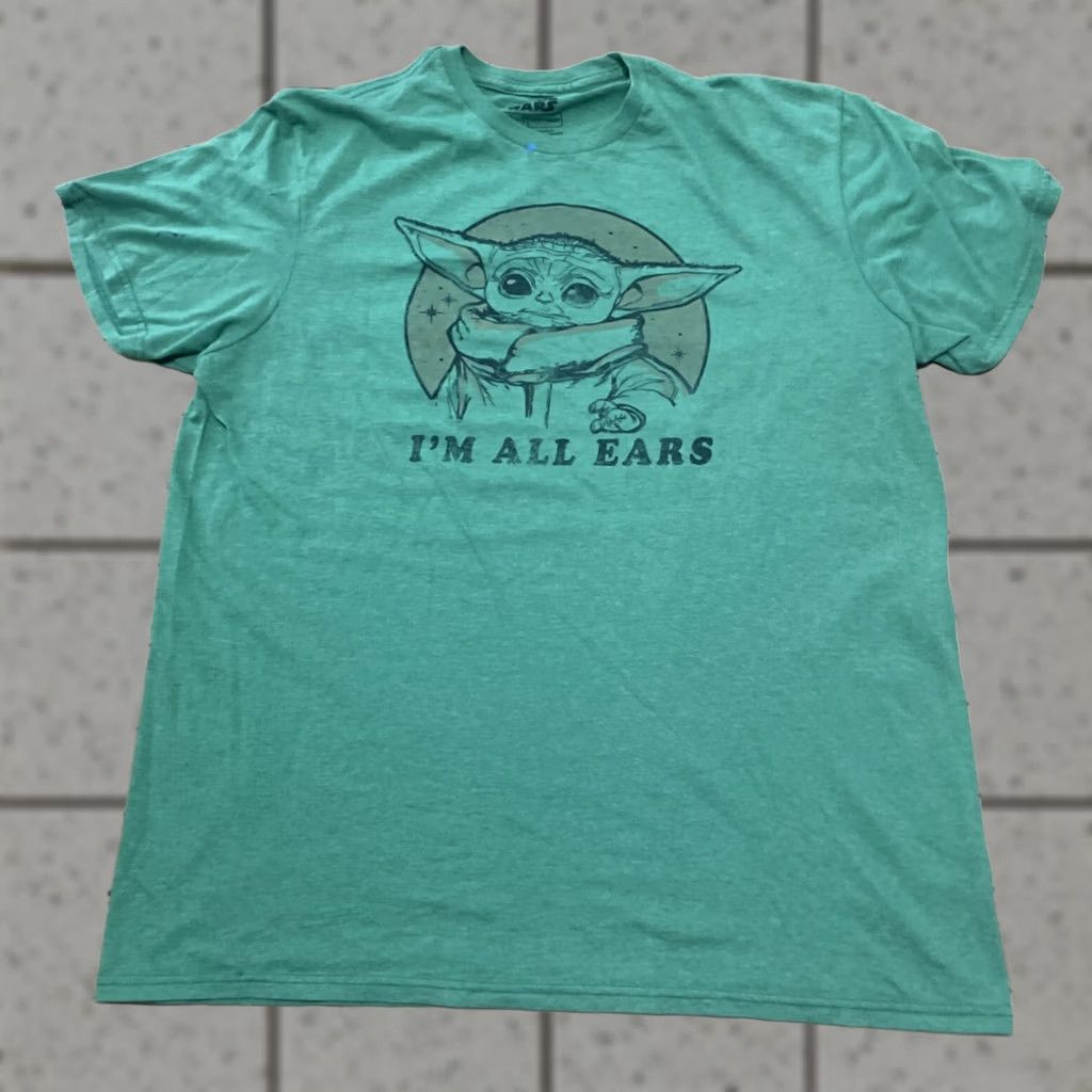 Star Wars Fifth Sun Star Wars Yoda Shirt Men L Green I'm All Ears Funny Graphic Tee Paint Size US L / EU 52-54 / 3 - 1 Thumbnail