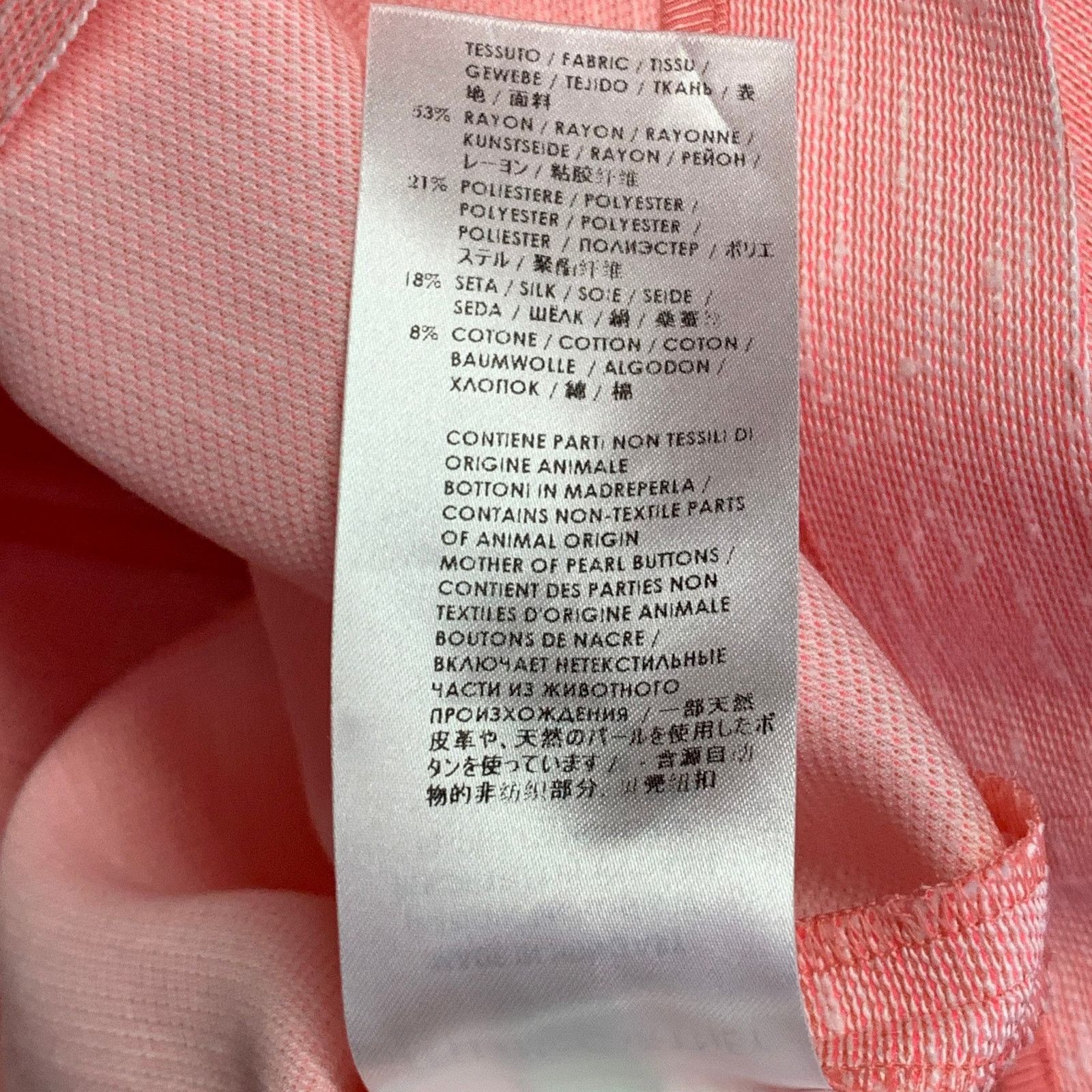 Stella McCartney STELLA McCARTNEY Pink Rayon Silk Textured Crew Neck Boxy Top Size L / US 10 / IT 46 - 6 Thumbnail
