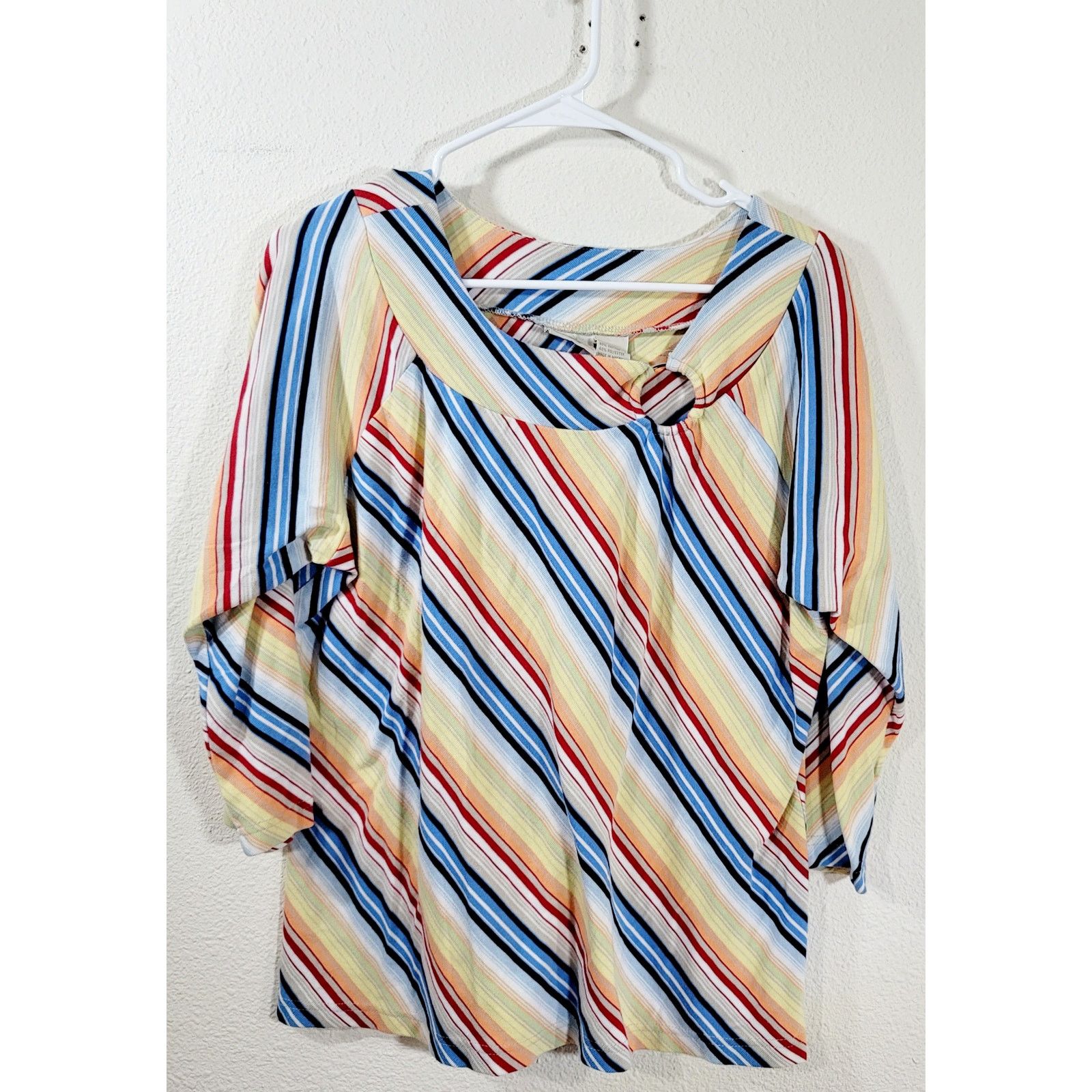 Other Fiorlini International Multicolor Striped Top 18W 20W Plus Size XXL / US 16-18 / IT 52-54 - 7 Thumbnail