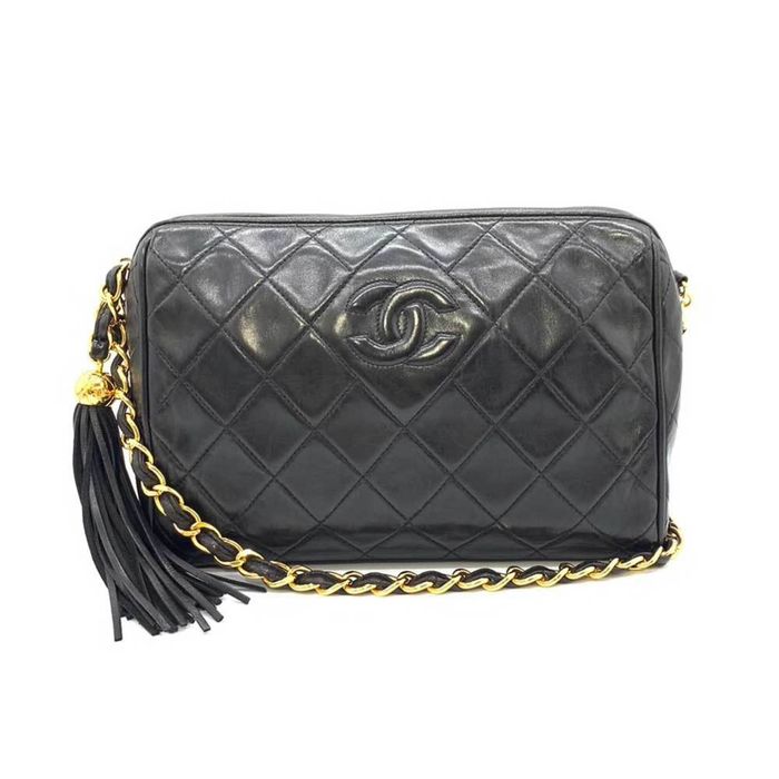 Chanel Matelasse Coco Mark Handbag Chain Shoulder Bag Pink