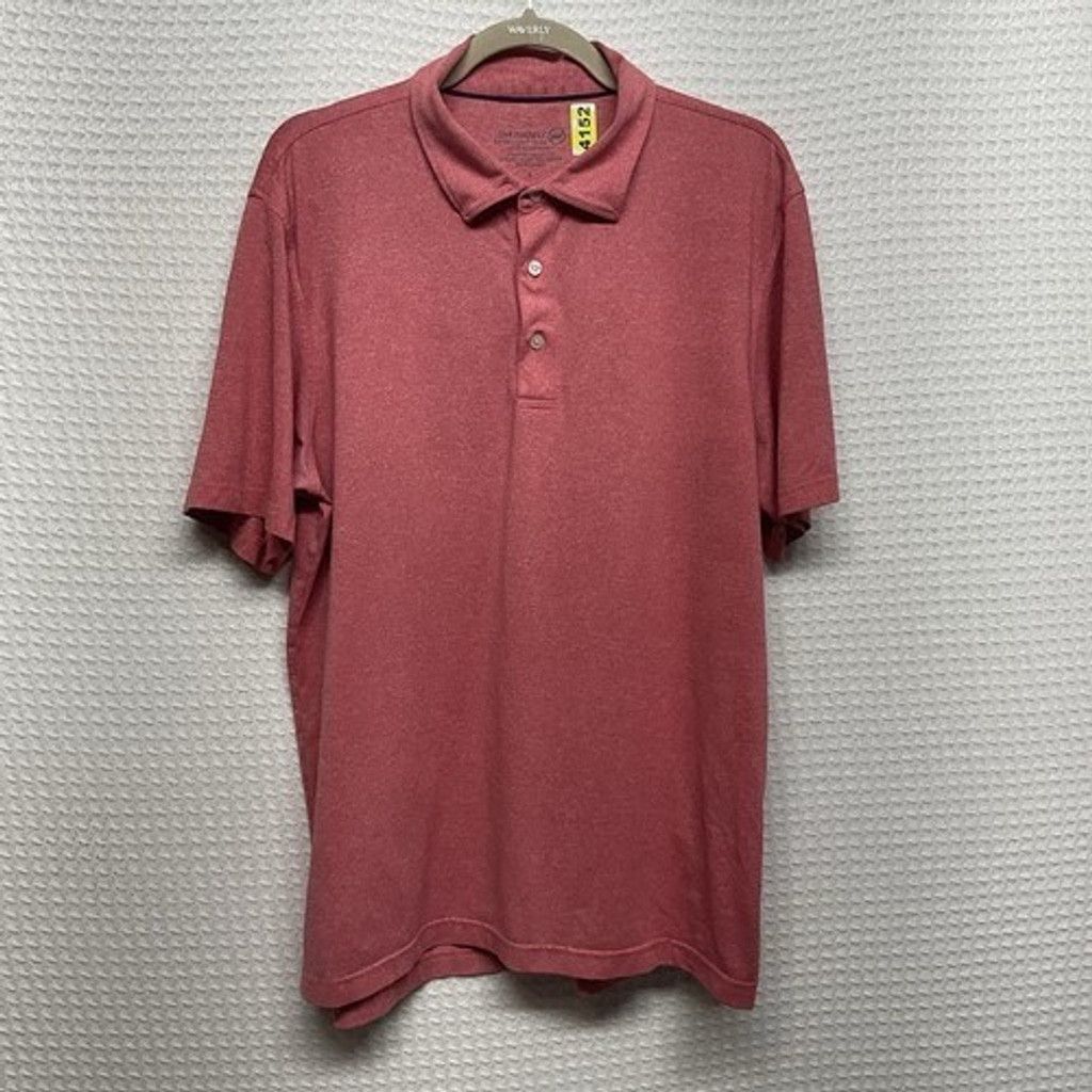 Vineyard Vines Jim Nantz By Vineyard Vines Red Solid Polo Shirt Men L Size US L / EU 52-54 / 3 - 10 Thumbnail