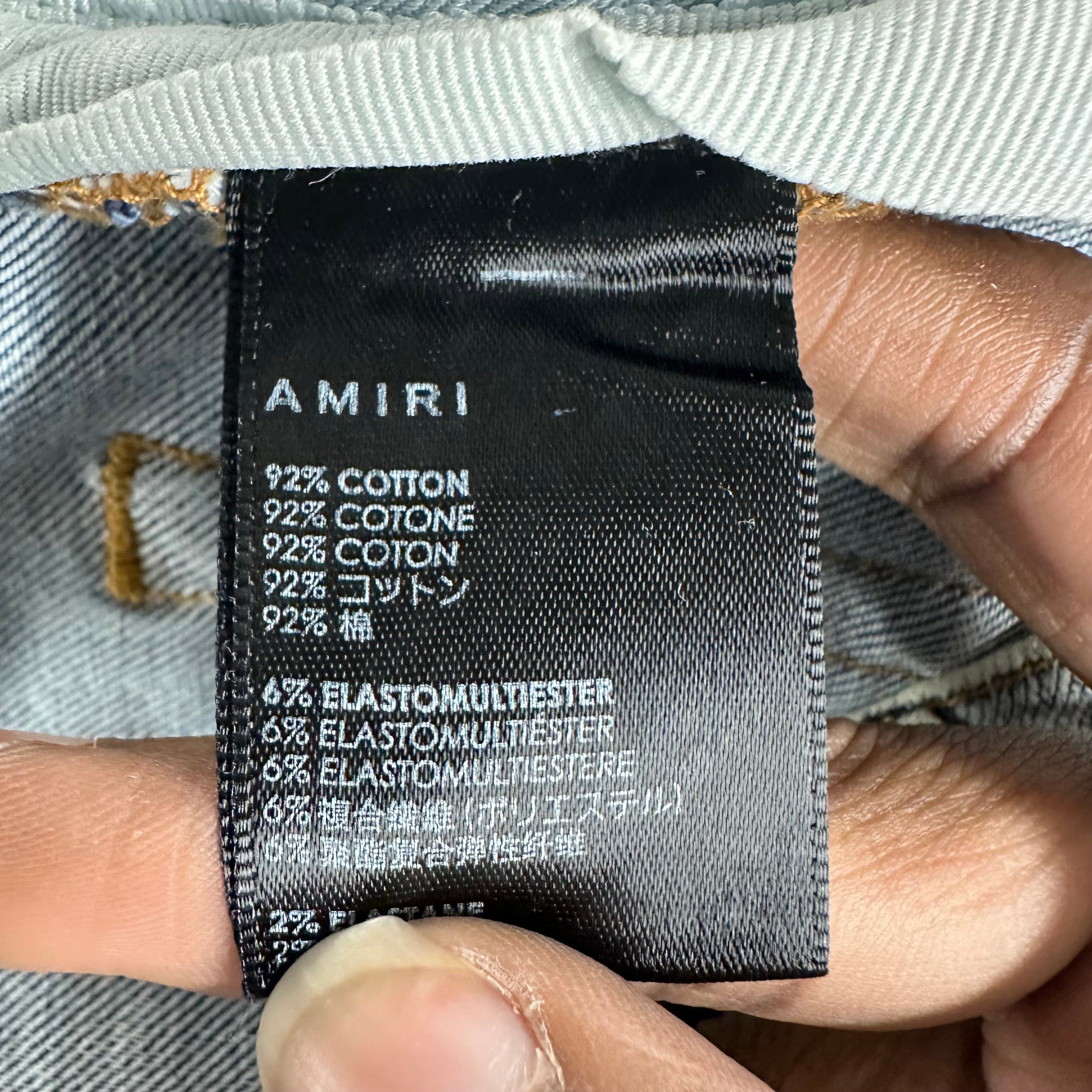Amiri Amiri Plain Washed Blue Denim Jeans Sz 32 Size US 32 / EU 48 - 5 Thumbnail