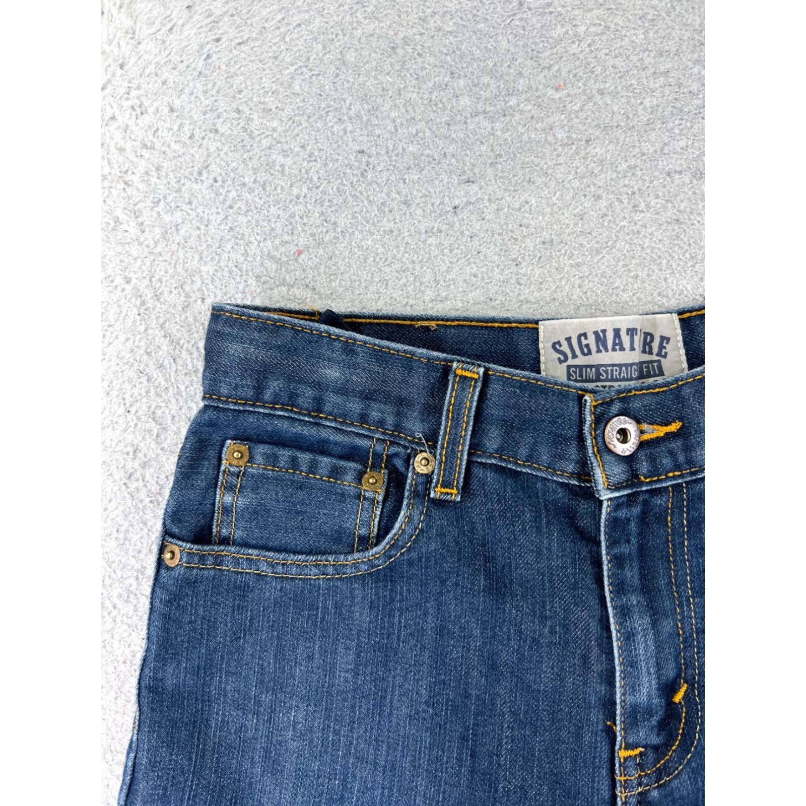 Denime Classic Denim Shorts Womens 32 Blue Denim Jean Distressed Cutoff Cotton 29x4.5 Size 24" / US 00 / IT 34 - 4 Thumbnail