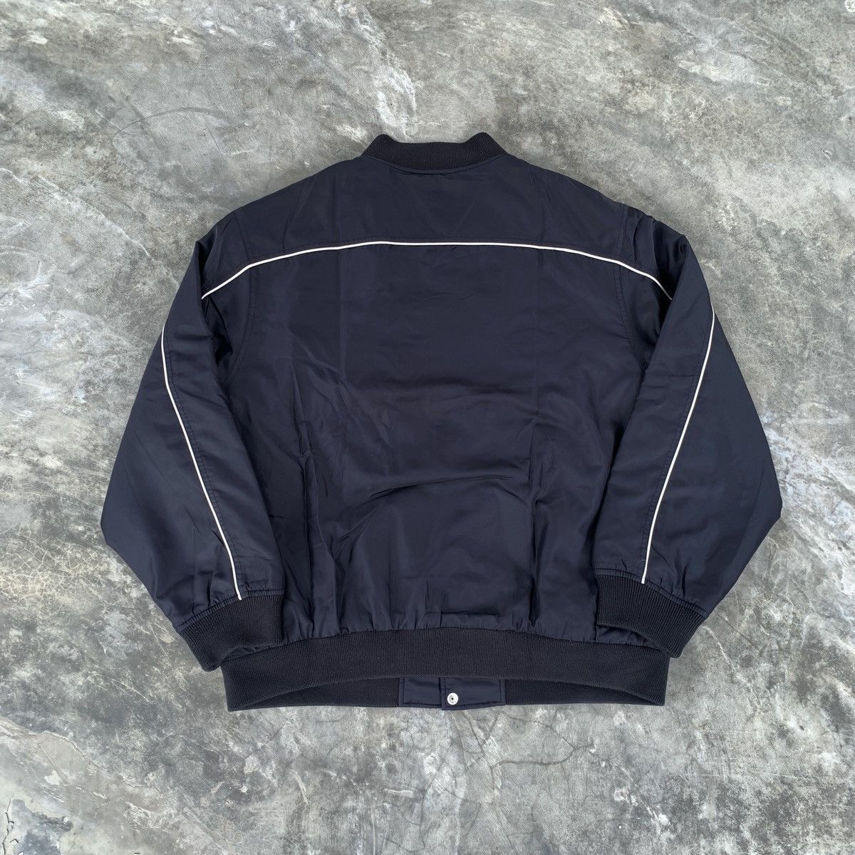 Supreme Supreme Script Contrast Varsity Bomber Jacket Black FW20 Size US XL / EU 56 / 4 - 10 Thumbnail