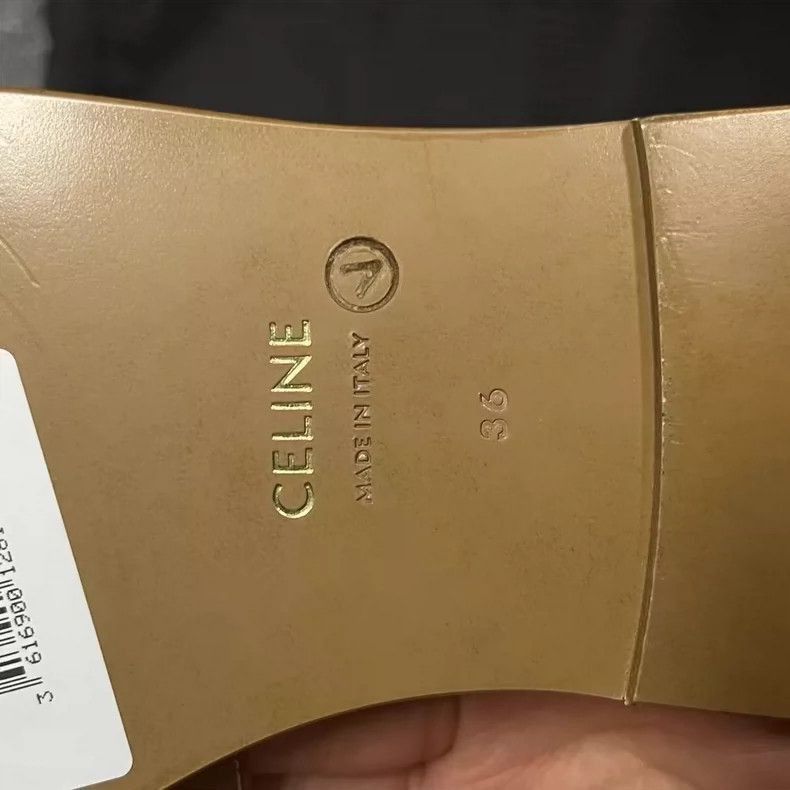 Celine Celine Brown SlipOn Sandals Size 36/37.5 Size US 5.5 / EU 38 - 6 Thumbnail