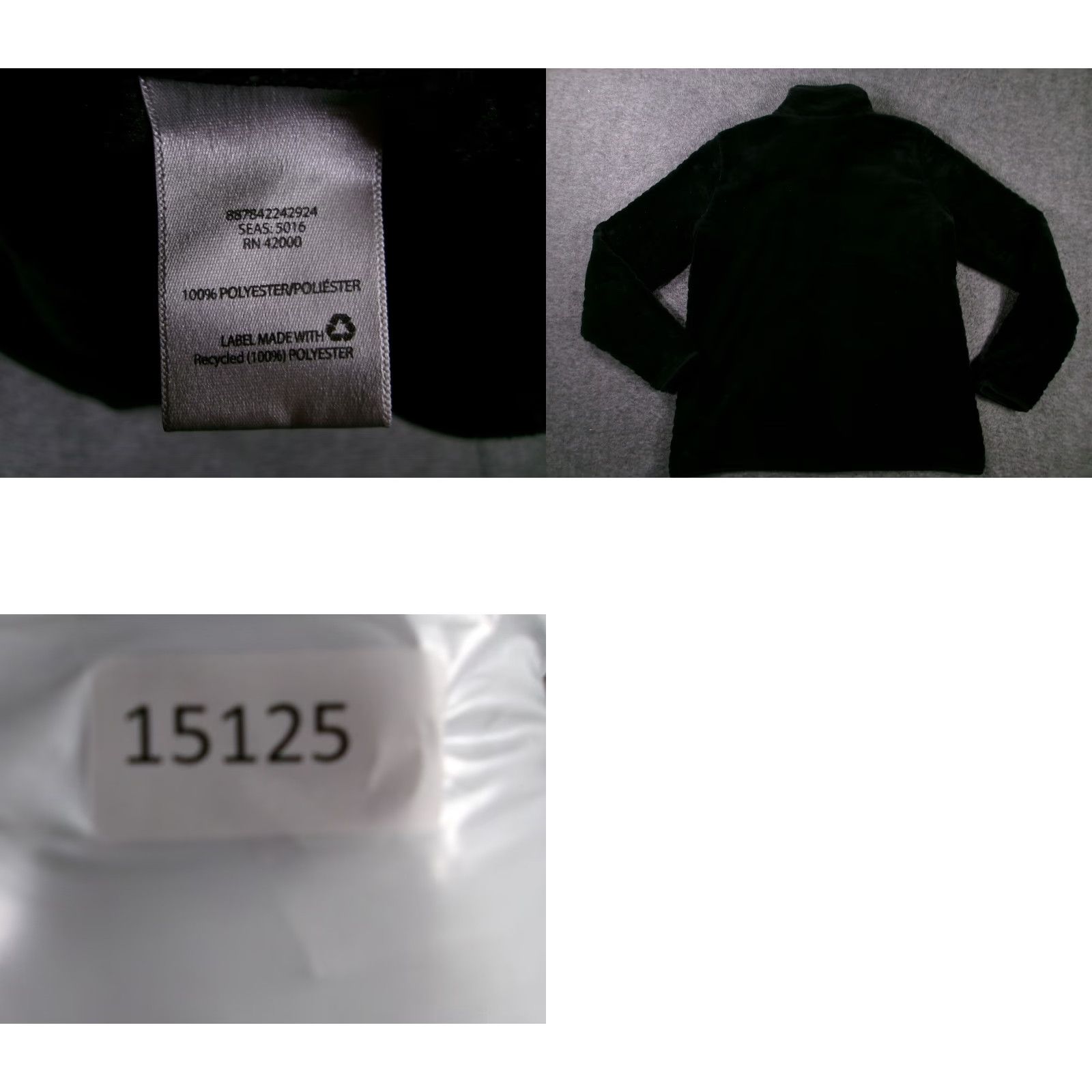 Basic Editions Basic Editions Fleece Jacket Women XL Black Full Zip Cozy Polyester Sherpa Lined Size XL / US 12-14 / IT 48-50 - 8 Thumbnail