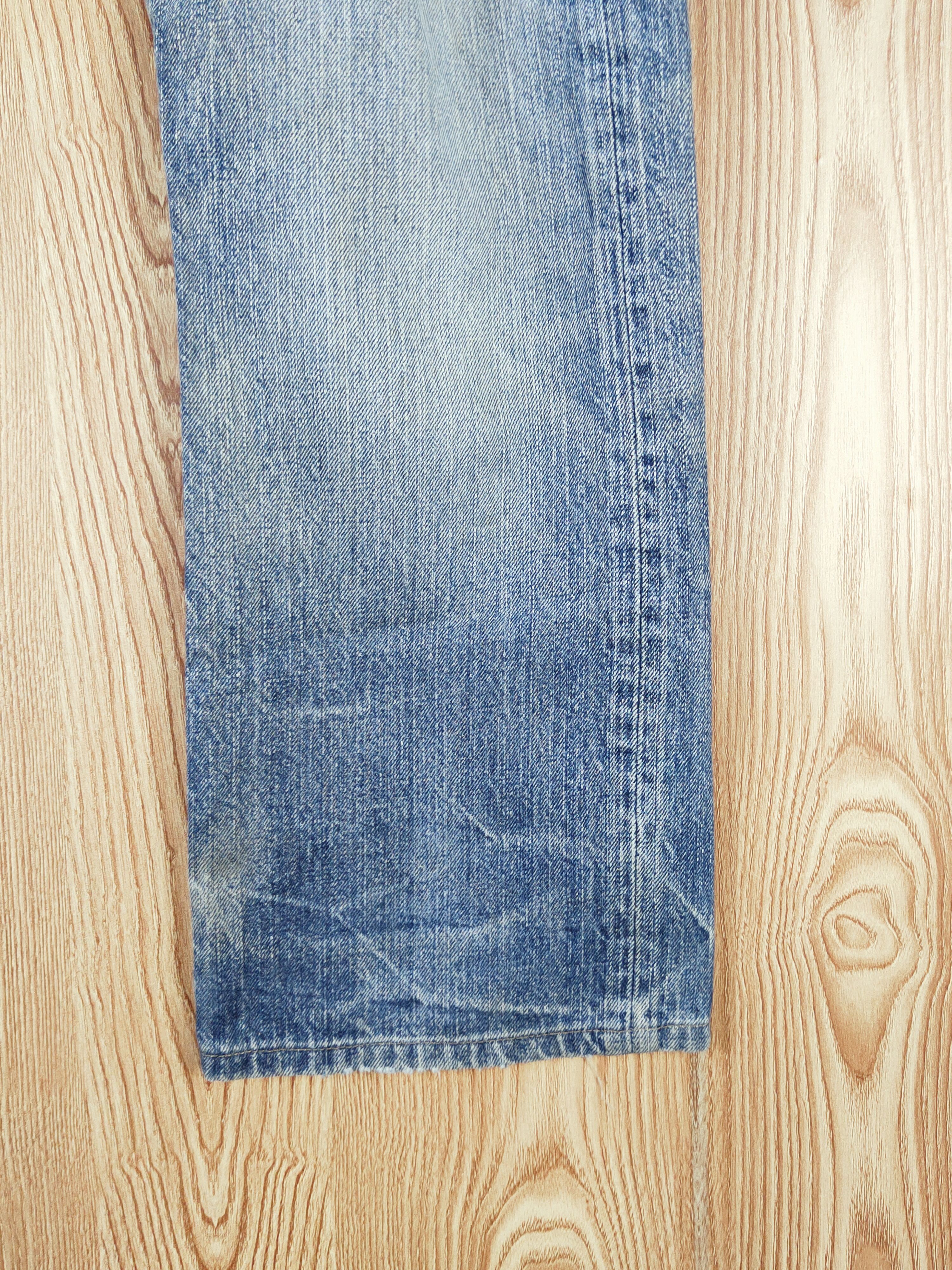 Japanese Brand Denim Craft Blue Distressed Ripped Jeans #W218 Size US 34 / EU 50 - 6 Thumbnail
