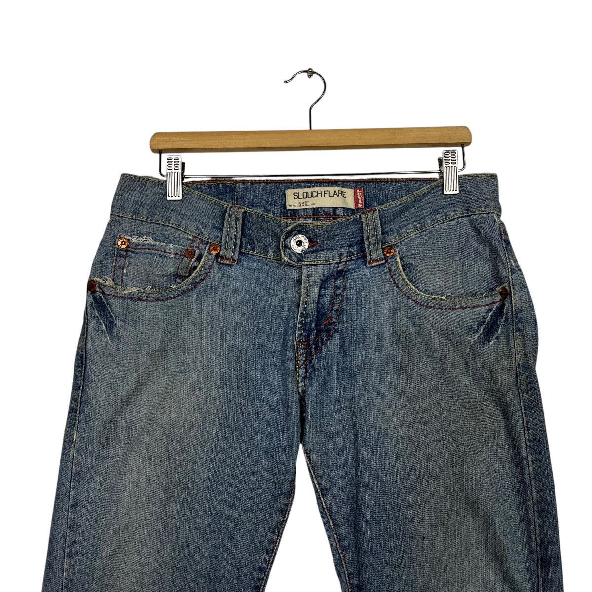 Levi's Vintage Y2k Levis Distressed Denim Jeans Size 34" / US 12 / IT 48 - 2 Thumbnail