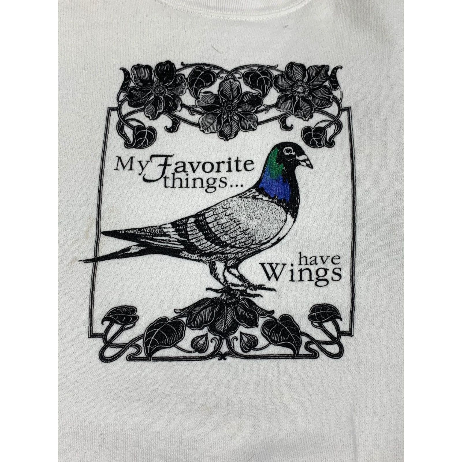 Vintage VINTAGE Oneita Sweater “My Favorite Things Has Wings” White Sweater L Cotton Blend 1990s Mens Womens Girls Boys? Size US L / EU 52-54 / 3 - 2 Thumbnail
