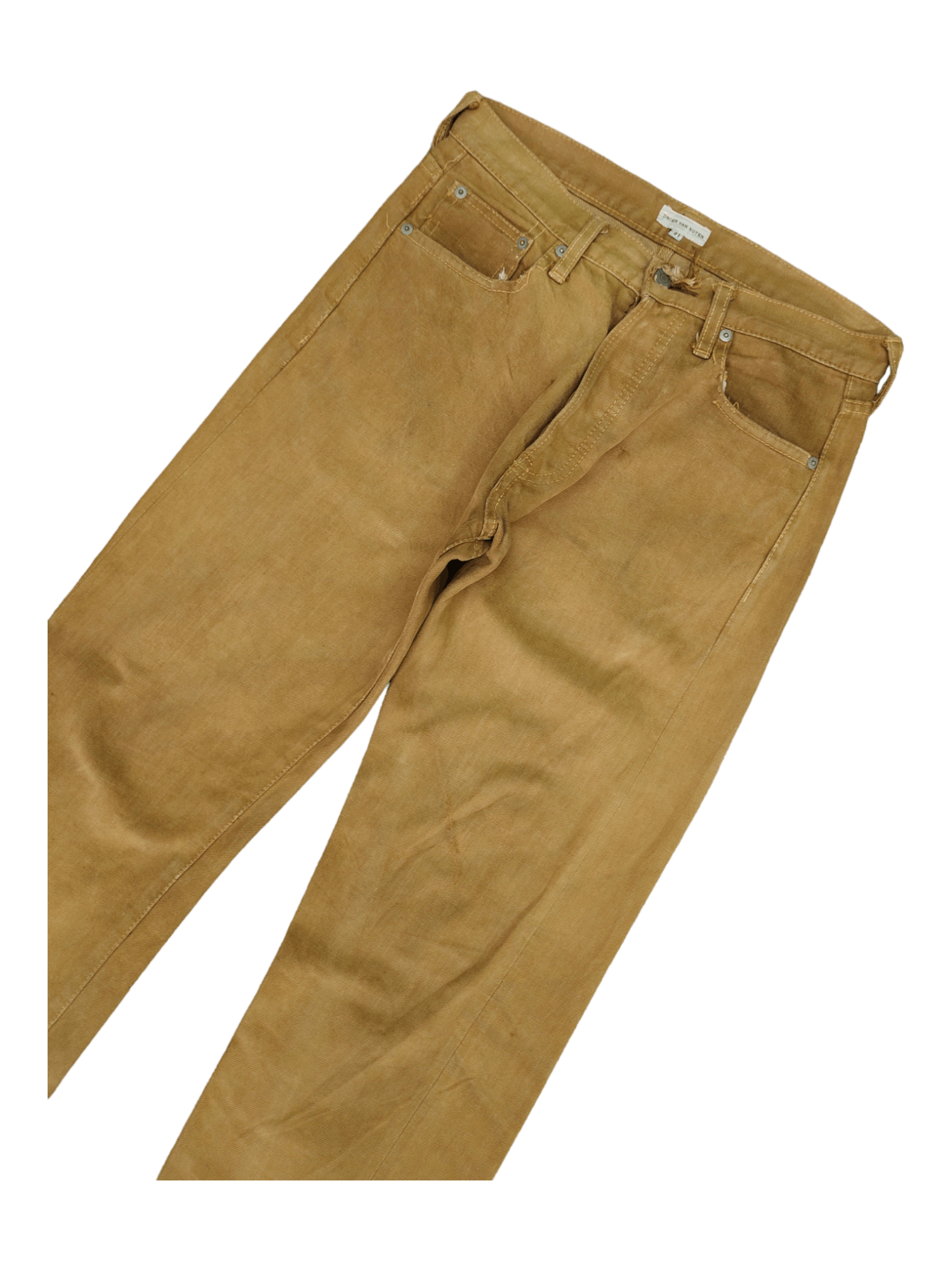 Dries Van Noten 1990s Dries Van Noten Persimmon Selvedge Distress Jeans Size US 30 / EU 46 - 7 Thumbnail