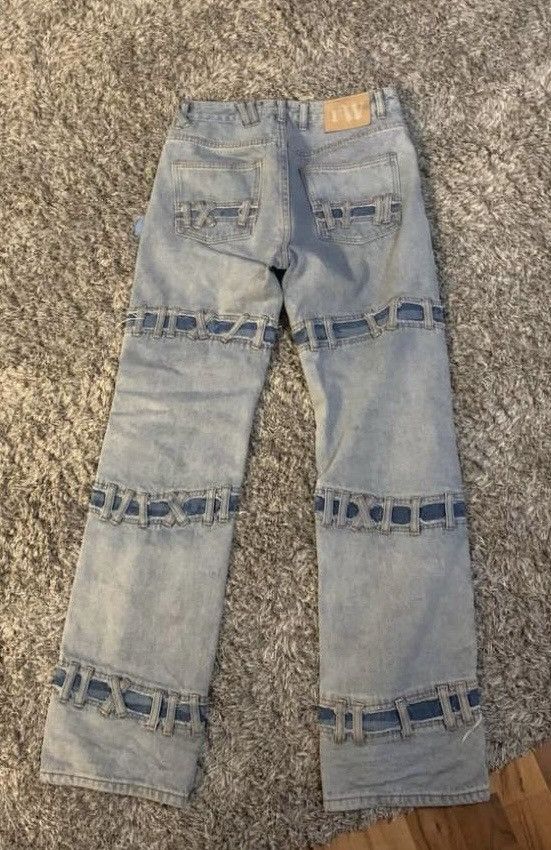 Designer × Racer Worldwide Racer Worldwide Flag Jeans Denim Size US 30 / EU 46 - 4 Thumbnail