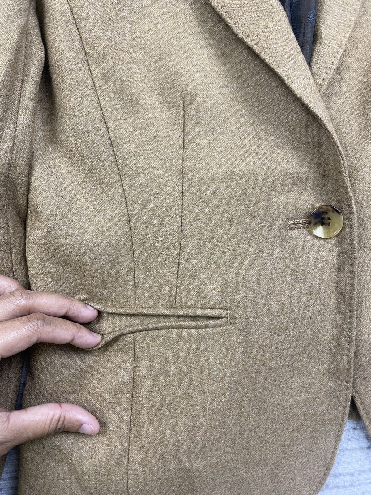 Designer × Loro Piana × Vintage Vintage Kiyoko Takase X Loro Piana Single Button Wool Blazer Size US XS / EU 42 / 0 - 6 Thumbnail
