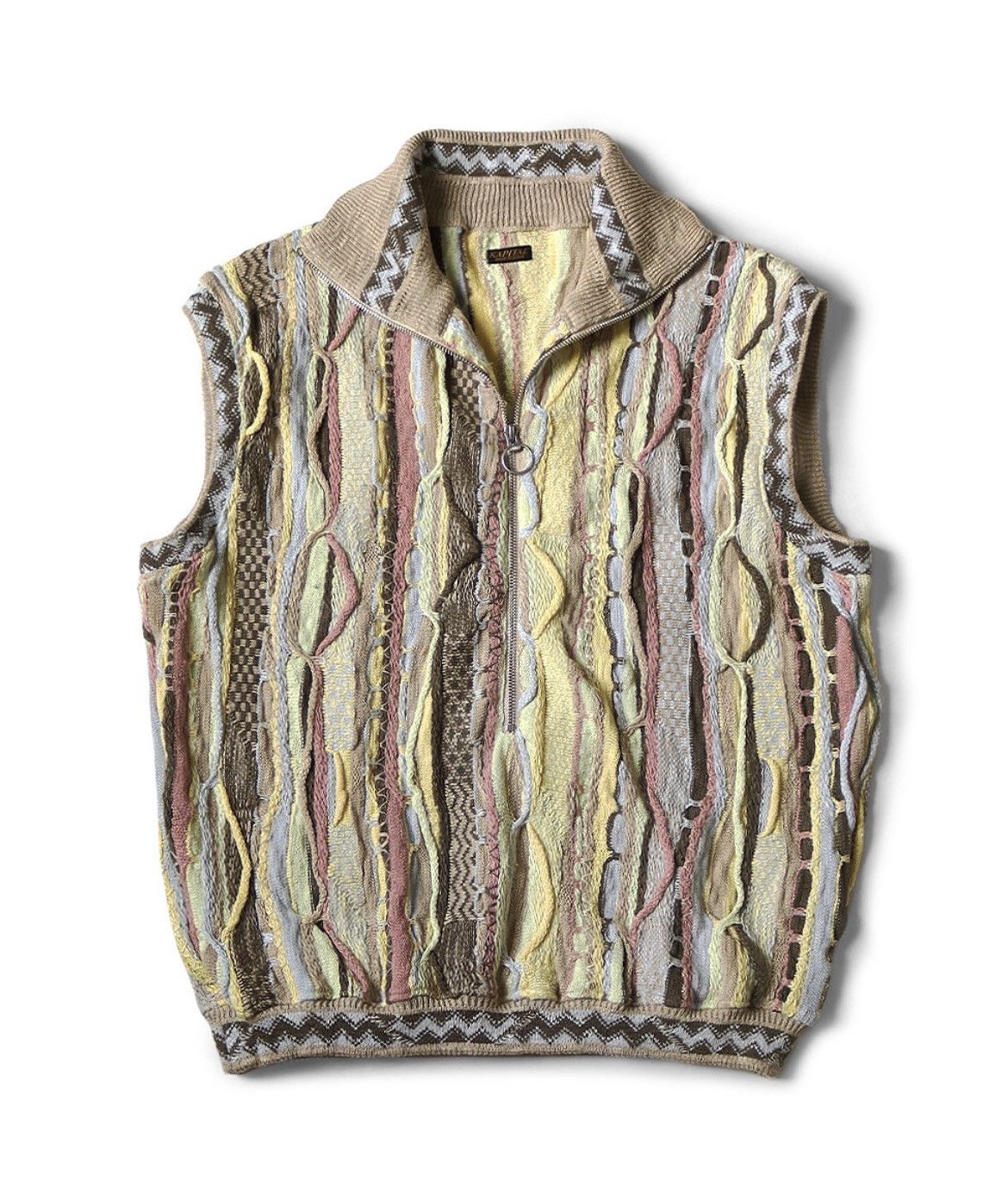 Kapital Kapital 7G Knit GAUDY Half Zip Vest size 3 Size US L / EU 52-54 / 3 - 1 Preview