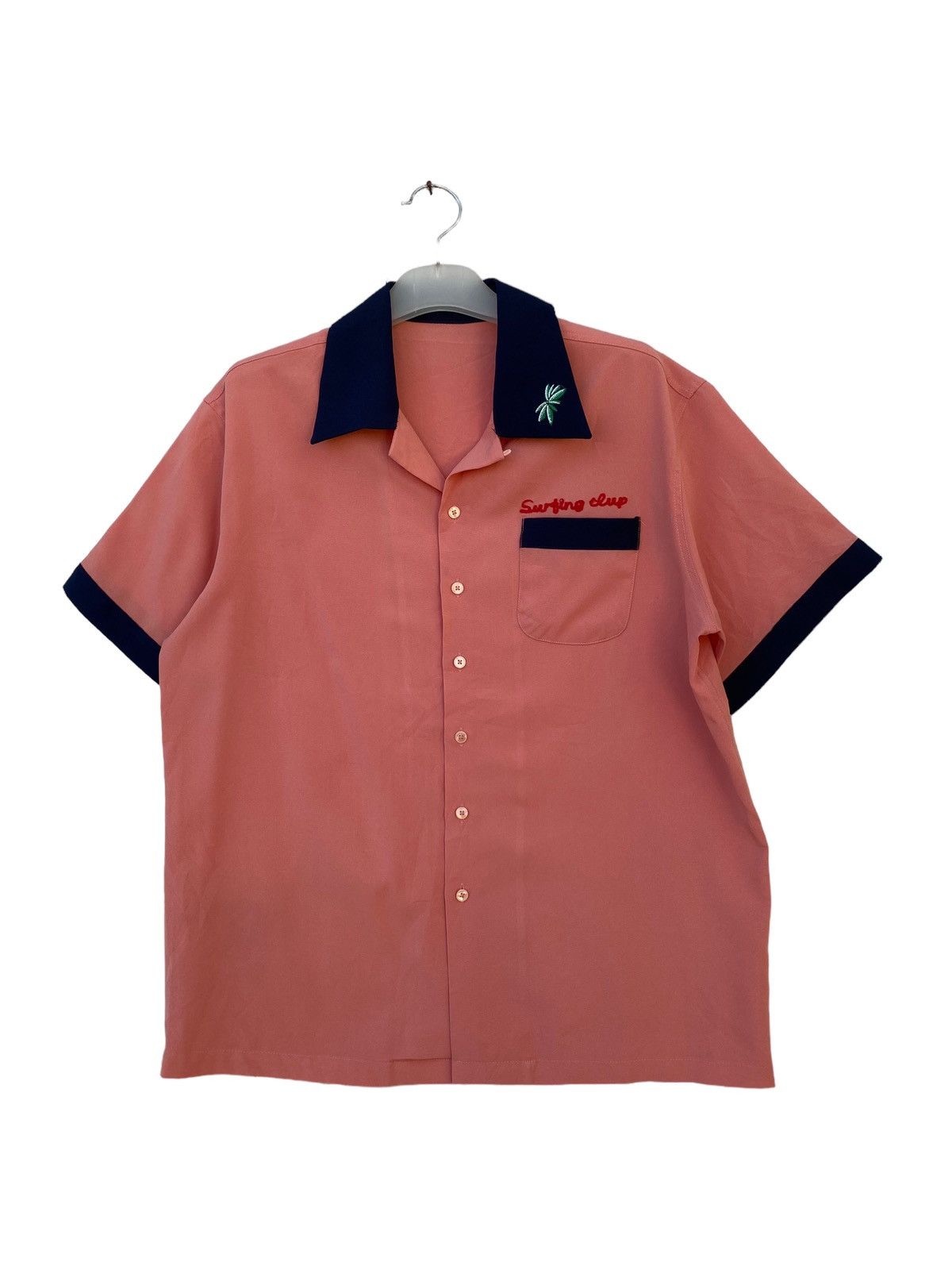Japanese Brand Vintage Surfing Club Hawaiian Style Bowling Shirt Size US M / EU 48-50 / 2 - 1 Thumbnail