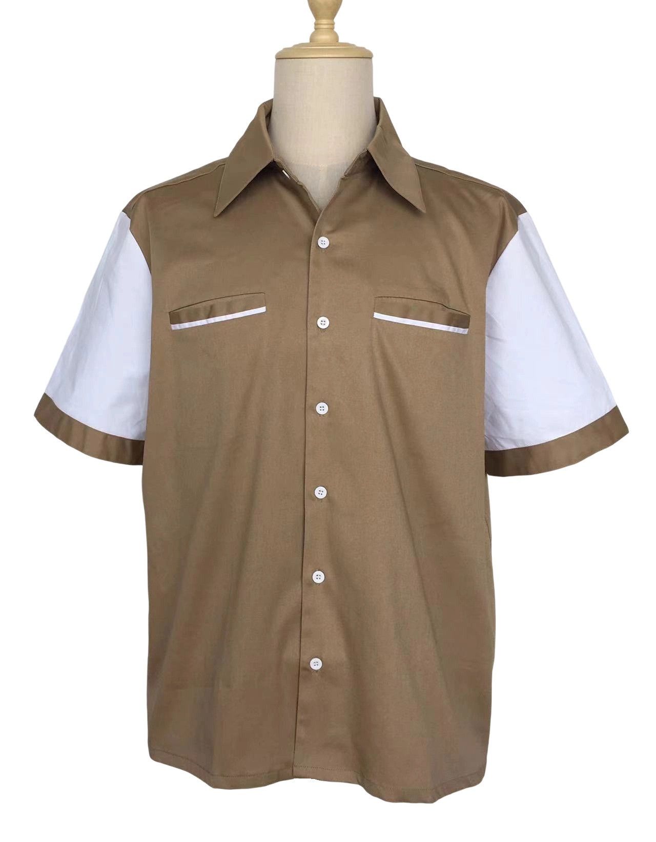 Other Vintage Shirt Short Sleeve Men Clothes Coffee Size US XXL / EU 58 / 5 - 1 Thumbnail