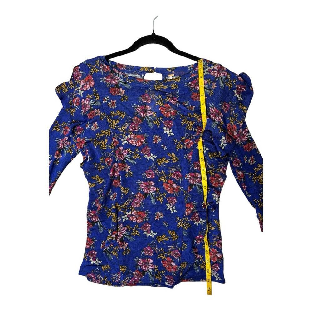 Free People Free People l Blue Floral Ruffle Blouse Small Size S / US 4 / IT 40 - 5 Thumbnail
