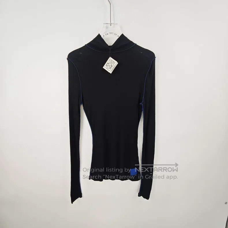 Loewe Loewe Black Leather Label Stretchy Sweater Size M / US 6-8 / IT 42-44 - 3 Thumbnail