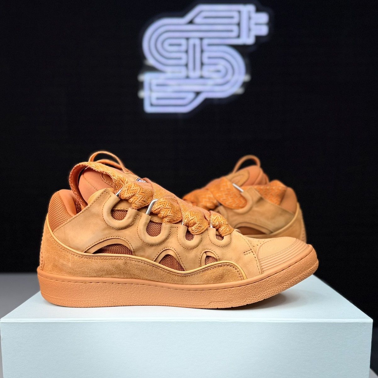 Lanvin Lanvin Curb Sneaker Mango Size US 15 / EU 48 - 4 Thumbnail