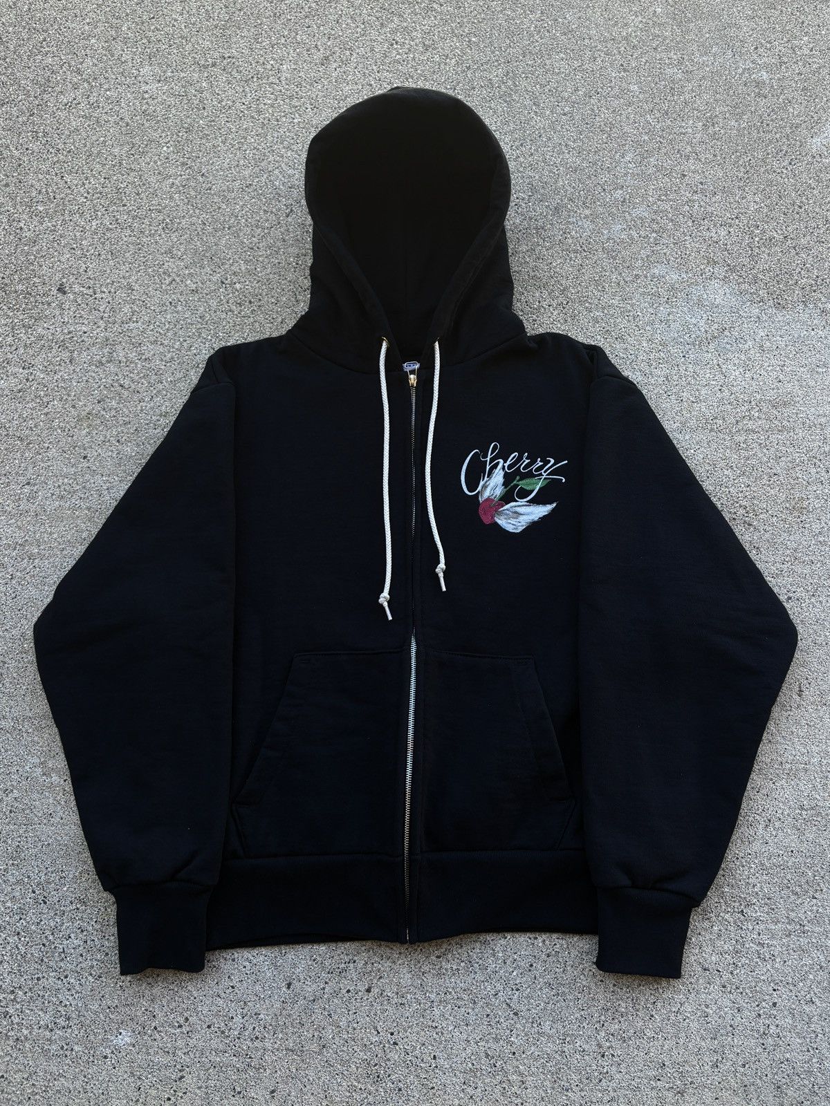 Cherry LA 2022 Cherry LA “Wings” Black Thermal Insulated Hoodie Size M Size US M / EU 48-50 / 2 - 2 Thumbnail