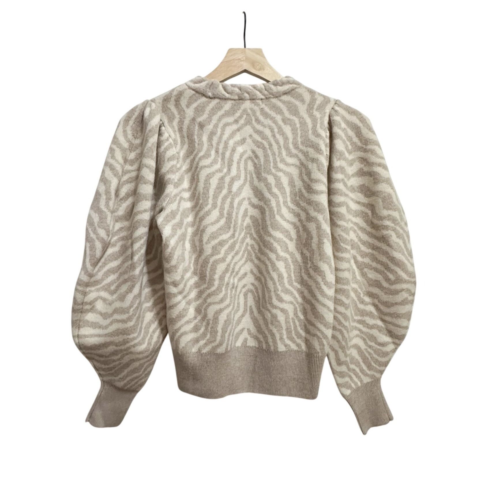 Ulla Johnson Ulla Johnson Massey Pullover Zebra Stripe Merino Wool Balloo Size XS / US 0-2 / IT 36-38 - 2 Thumbnail