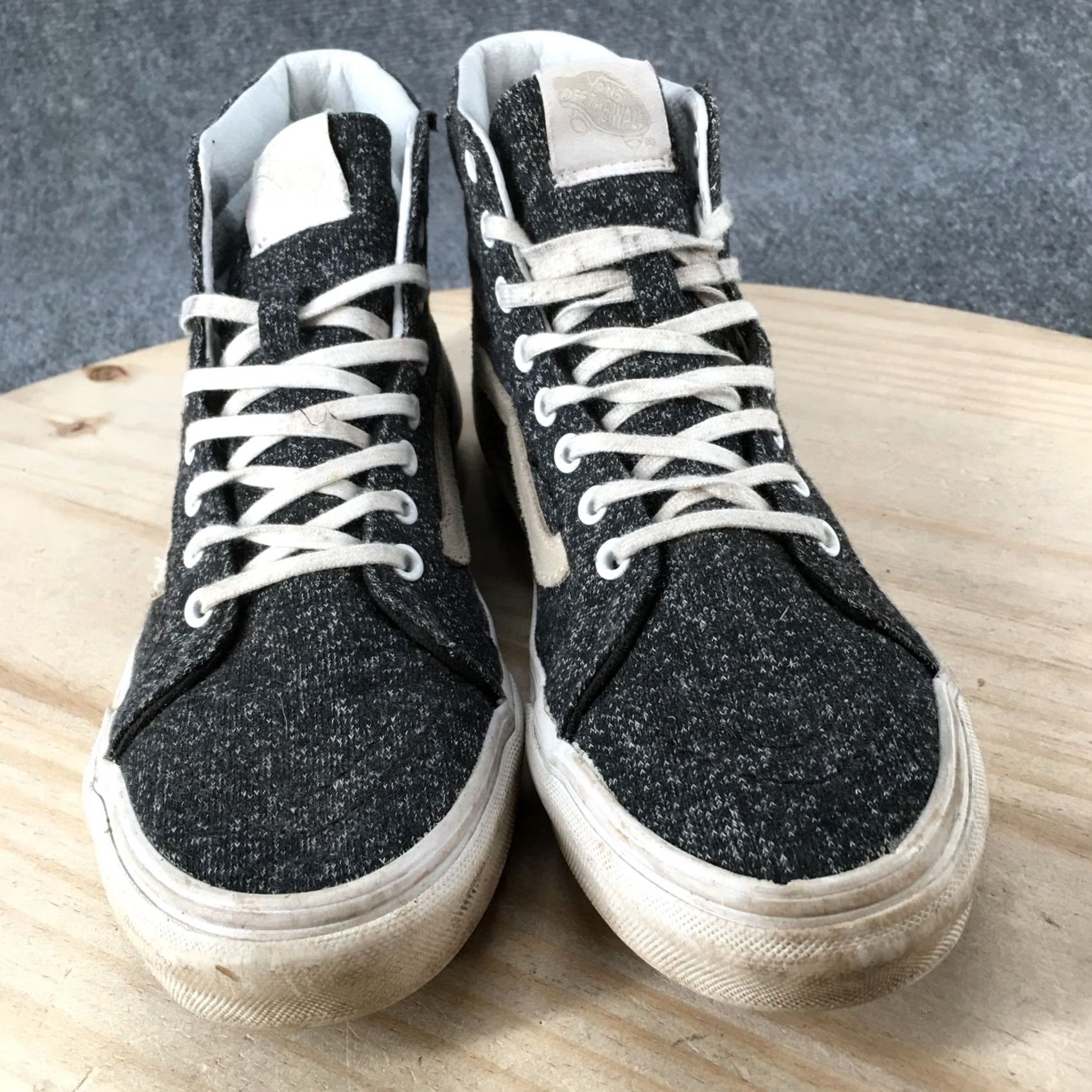 Vans Vans Shoes Mens 6.5 Womens 8 High Top Skate Sneakers Flats Gray Fabric Lace Up Size M / US 6-8 / IT 42-44 - 7 Thumbnail