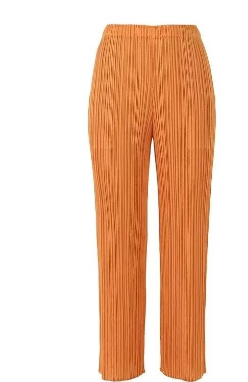 Issey Miyake Issey Miyake Orange pleated pants Size 26" / US 2 / IT 38 - 1 Thumbnail