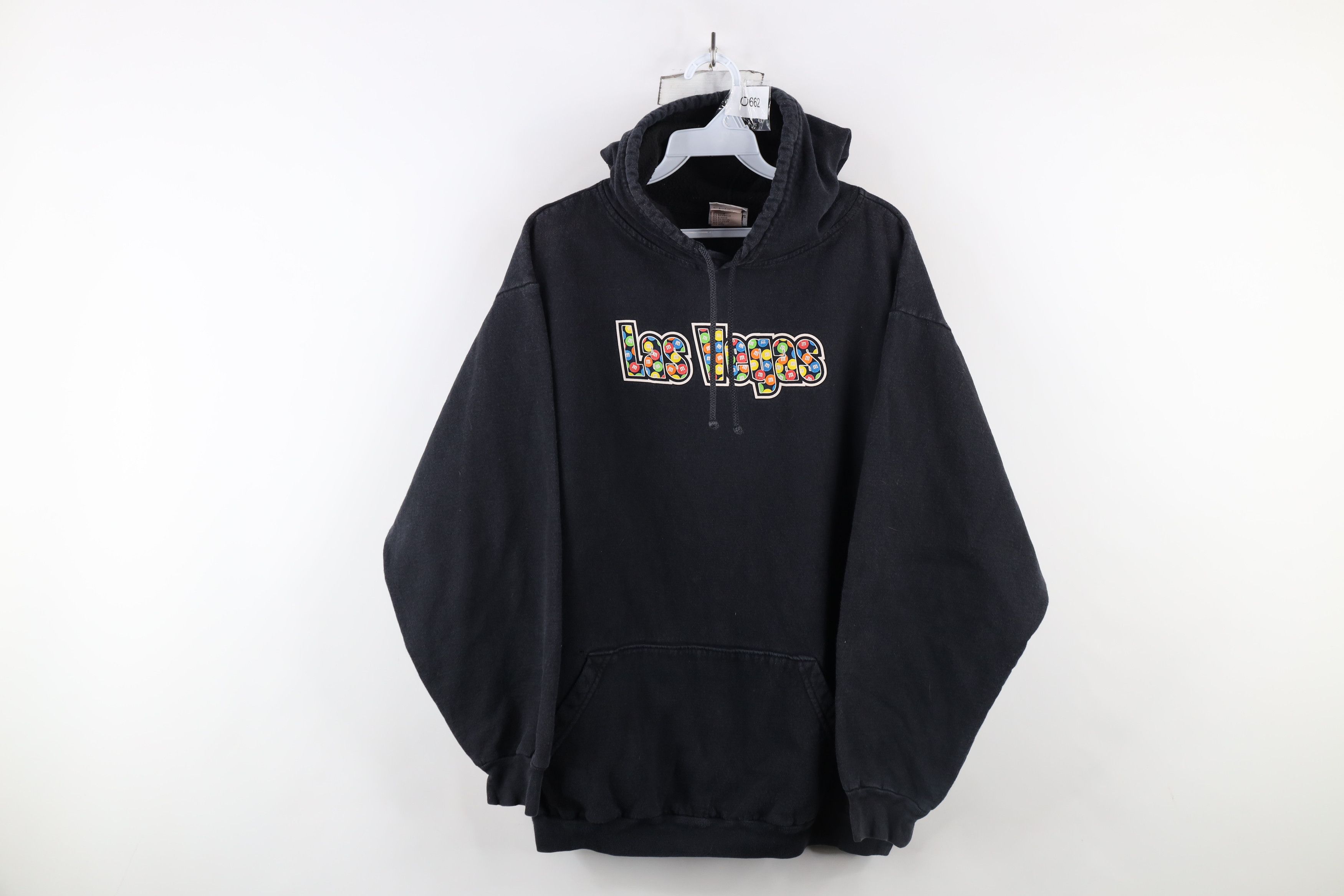 Vintage Vintage Y2K Mars Candy Spell Out Las Vegas M&Ms Hoodie Black Size US S / EU 44-46 / 1 - 1 Thumbnail