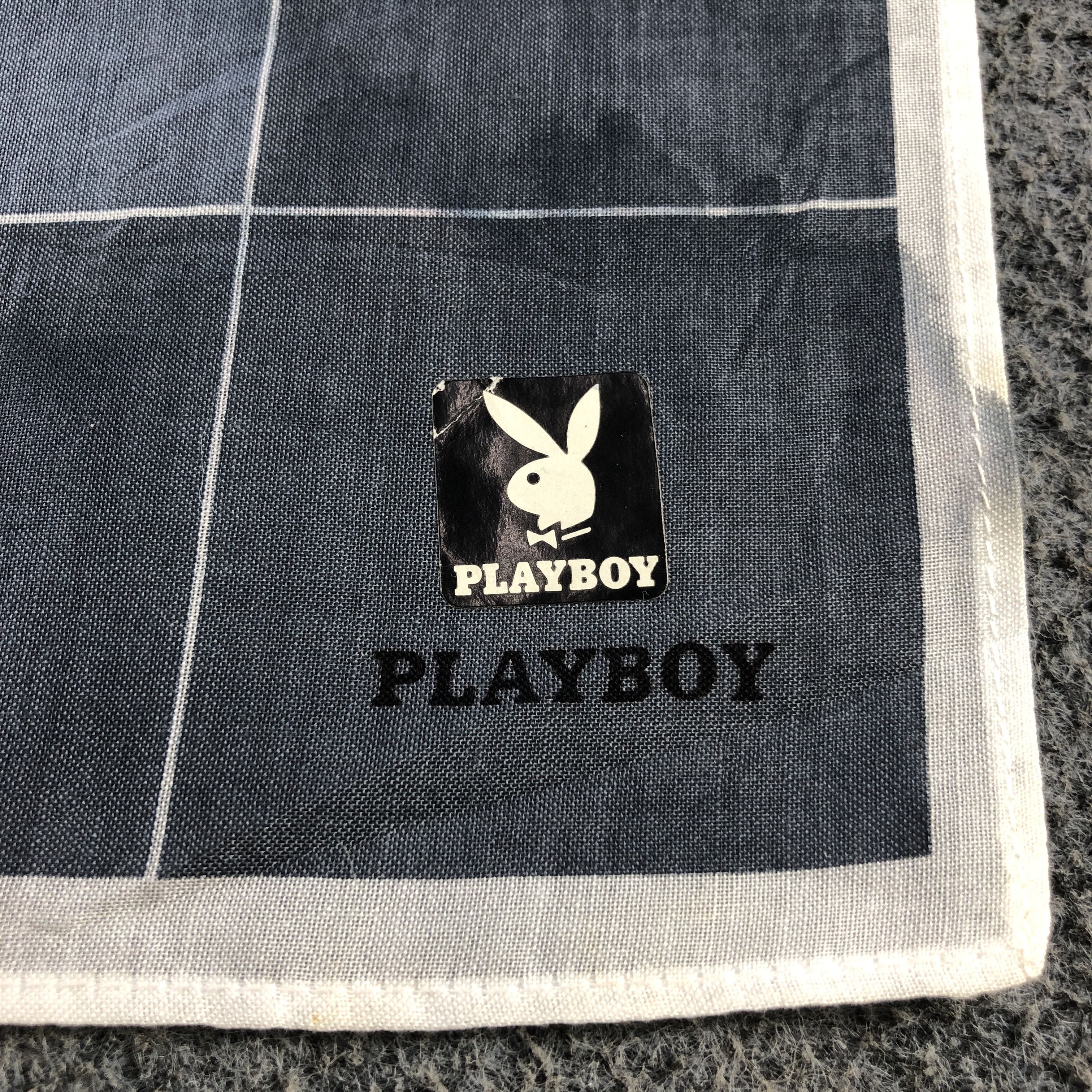 Playboy × Vintage Playboy Rabbit Head Handkerchief Neckerchief Bandana H2480 Size ONE SIZE - 4 Thumbnail
