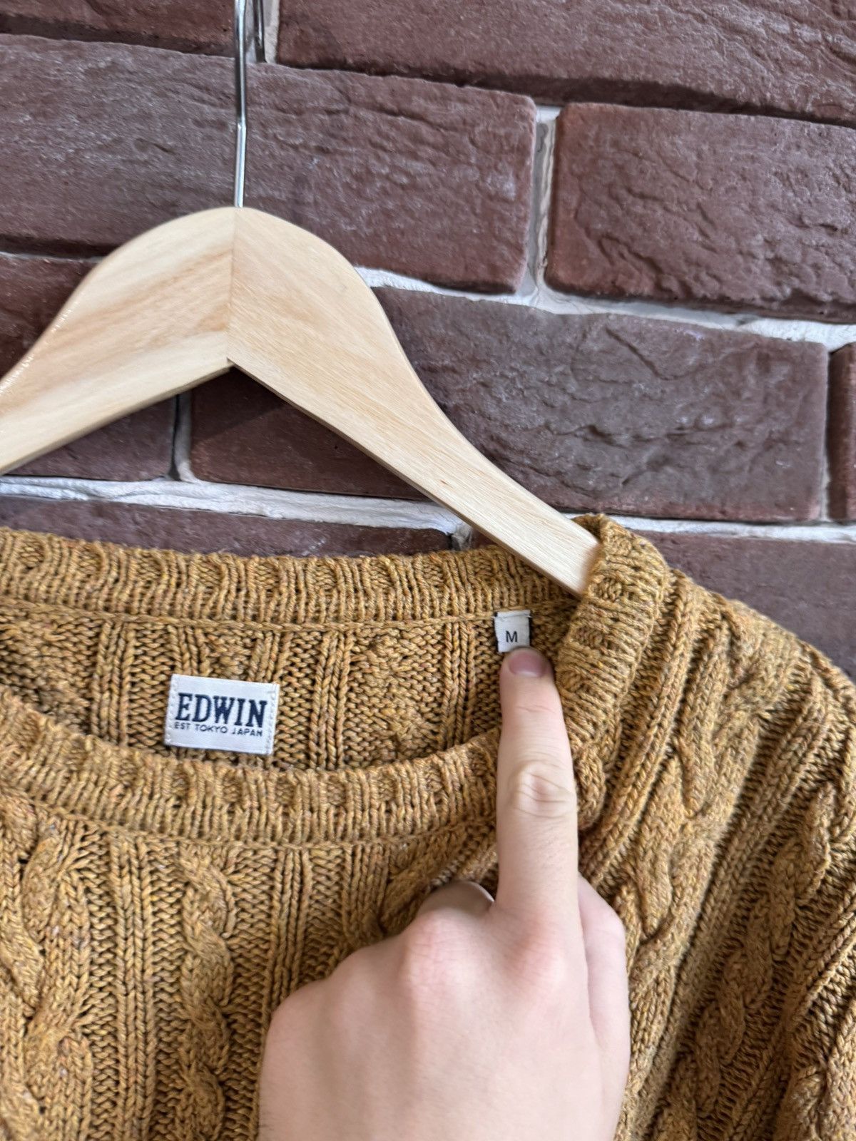 Edwin Edwin Tokyo Japan Cable Knit Rare Hype Streetwear Japanese M Size US M / EU 48-50 / 2 - 6 Thumbnail
