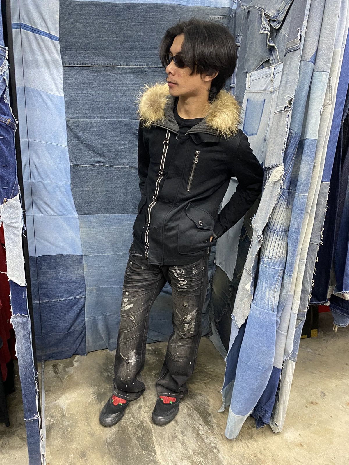 If Six Was Nine × Japanese Brand × Le Grande Bleu (L.G.B.) fur hoodie nota bene japanese brand ifsx lgb style Size US M / EU 48-50 / 2 - 5 Thumbnail