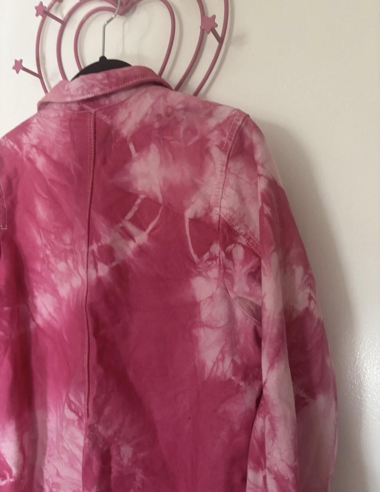 Everlane EVERLANE Denim Tie-Dye Pink Jacket Size M / US 6-8 / IT 42-44 - 7 Thumbnail