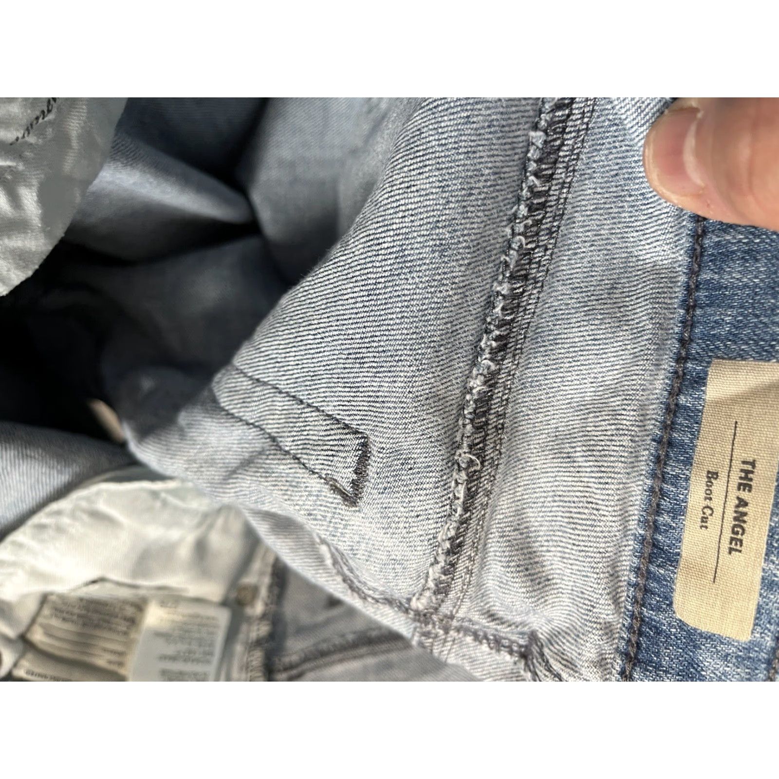 Vintage AG Adriano Goldschmied Jeans Women Sz 27R The Angel Bootcut Stretch Jeans Size 27" / US 4 / IT 40 - 5 Thumbnail