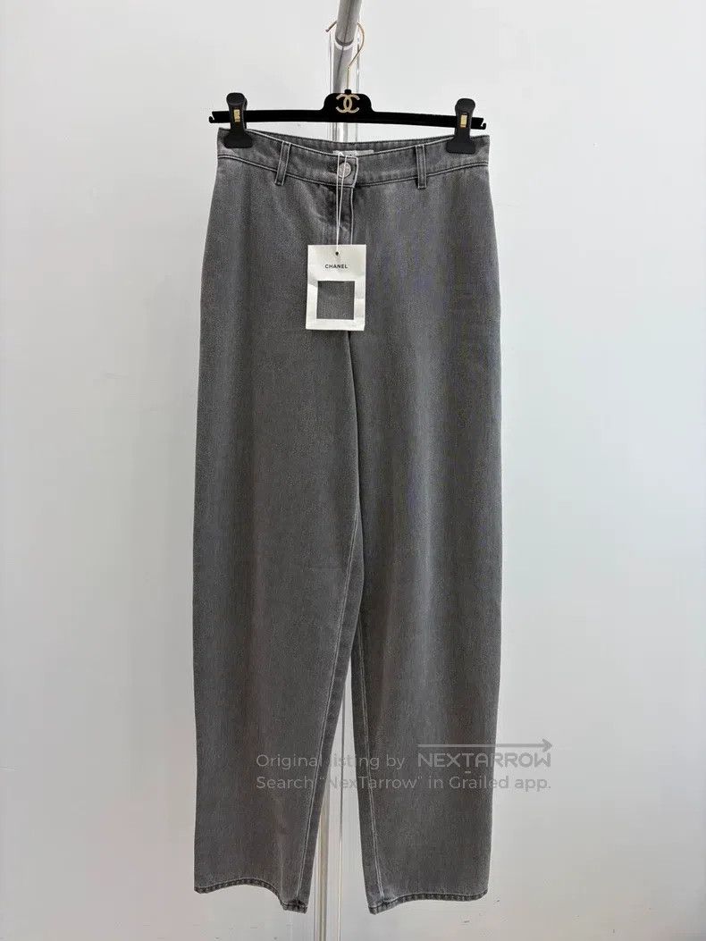 Chanel Chanel Grey jeans Size 42" / US 20 - 1 Thumbnail