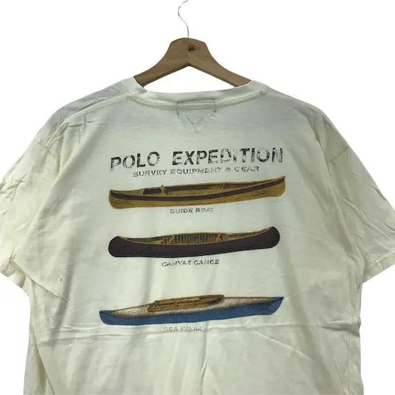 Polo Ralph Lauren Vtg POLO KAYAK EXPEDITION Ralph Lauren Tee Shirt Made In USA Size US M / EU 48-50 / 2 - 2 Thumbnail