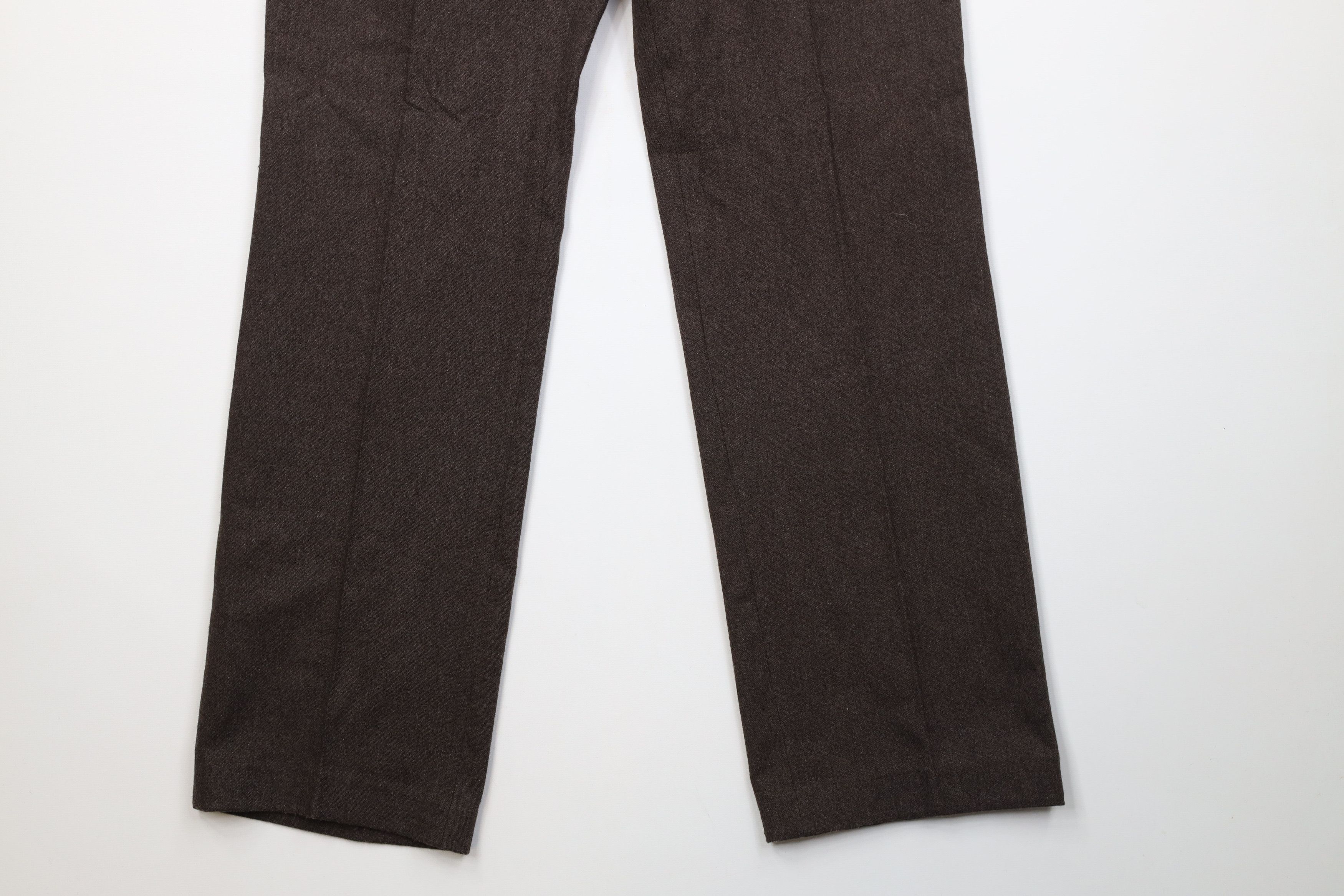 Vintage Vintage 70s Streetwear Tweed Flared Wide Leg Chino Pants USA Size US 34 / EU 50 - 4 Thumbnail