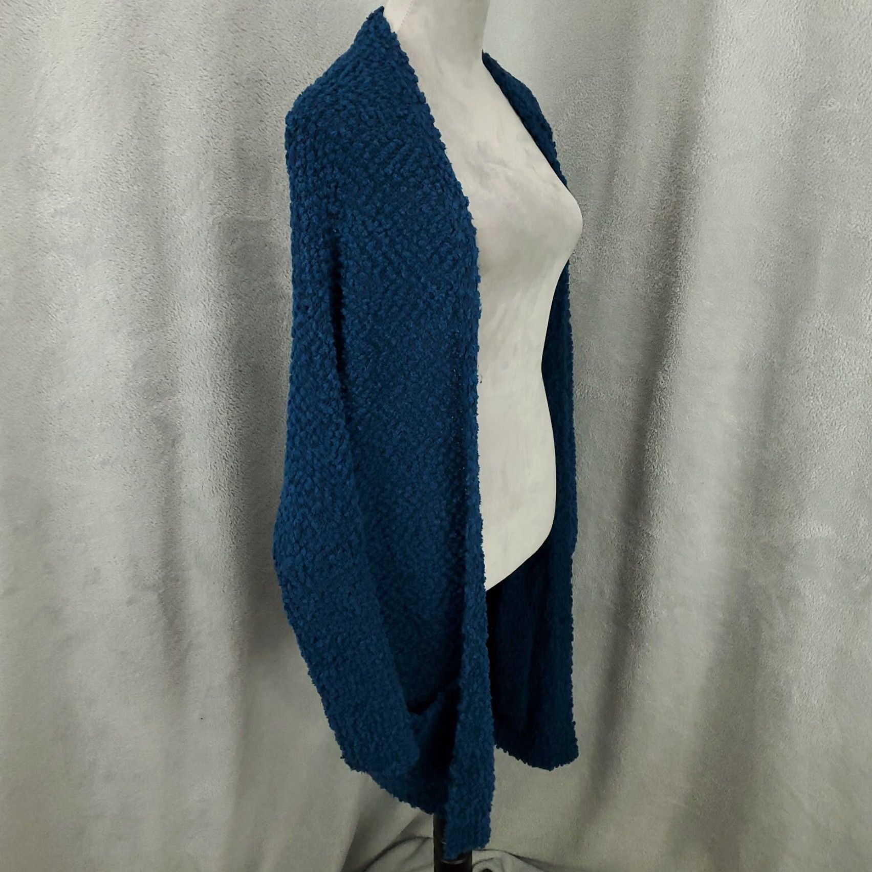 Vintage UMGEE Cardigan Women Chunky Knit Long Sleeve Open Pockets 1XL Teal Blue Green Knobby Size XL Relaxed Regular Bohemian Classic Vintage No Size XL / US 12-14 / IT 48-50 - 3 Thumbnail