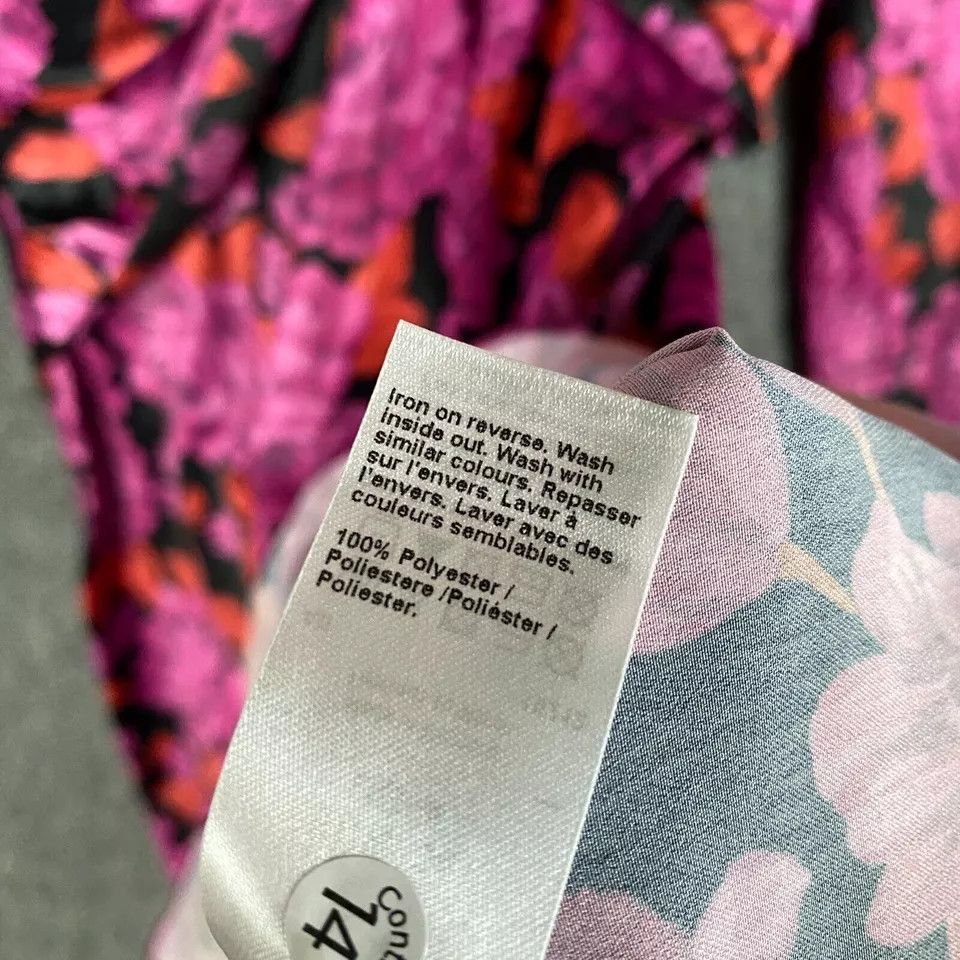 River Island River Island Dress Women's 8 Floral Long Sleeve Polyester Size M / US 6-8 / IT 42-44 - 6 Thumbnail