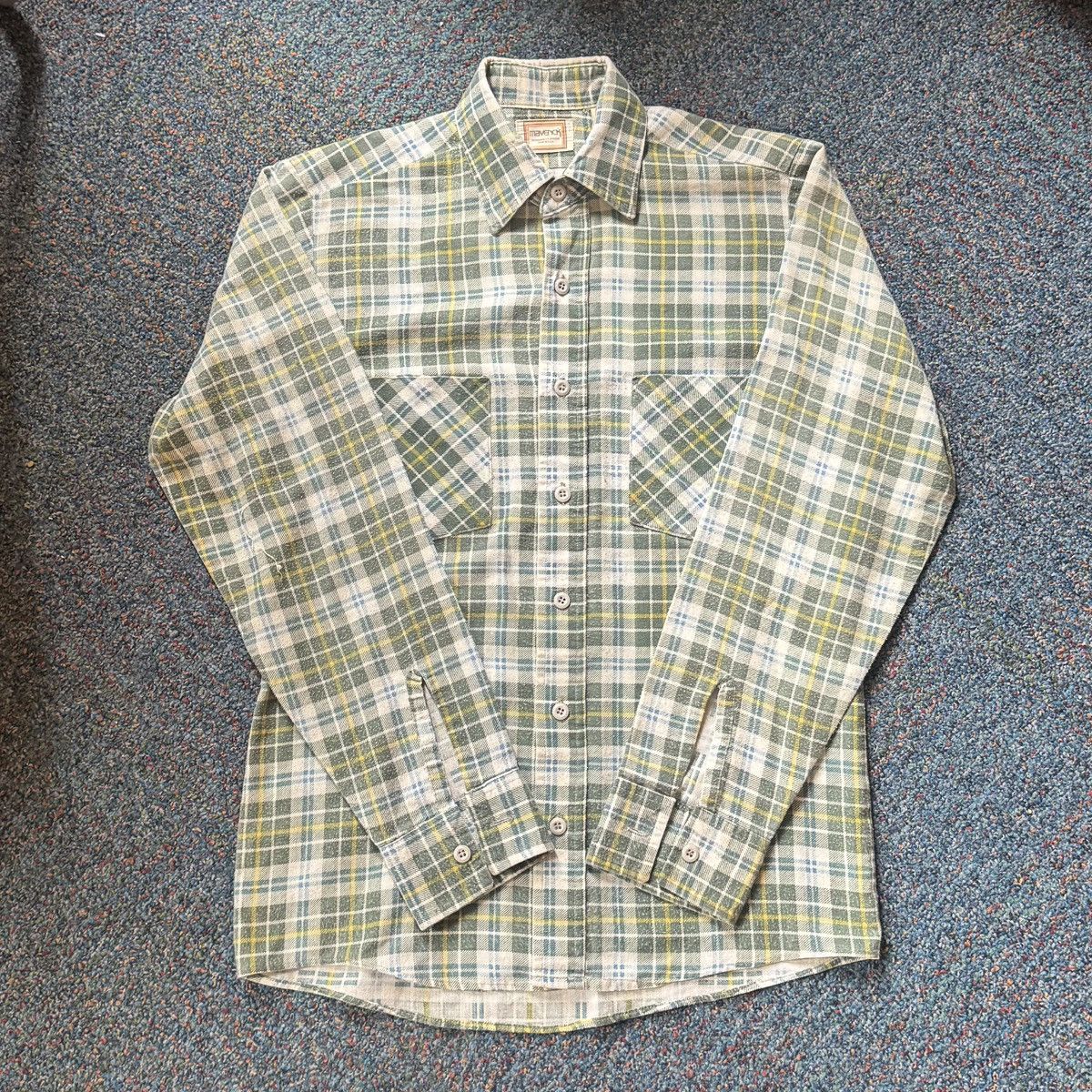 Vintage Vintage 80s Maverick Flannel Button Up Shirt Size US S / EU 44-46 / 1 - 1 Thumbnail