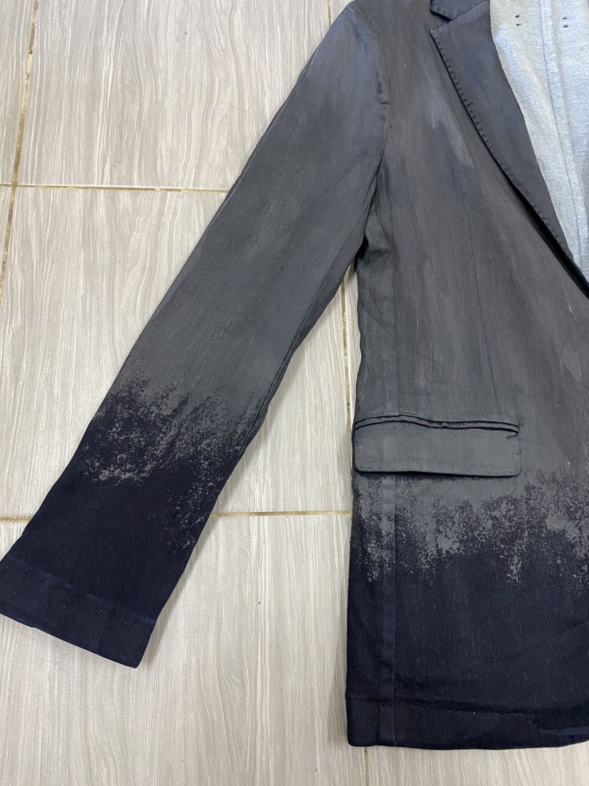 Diesel Diesel Cupro Gradient – Avant Garde Dip Dye Tailored Jacket Size US S / EU 44-46 / 1 - 8 Thumbnail