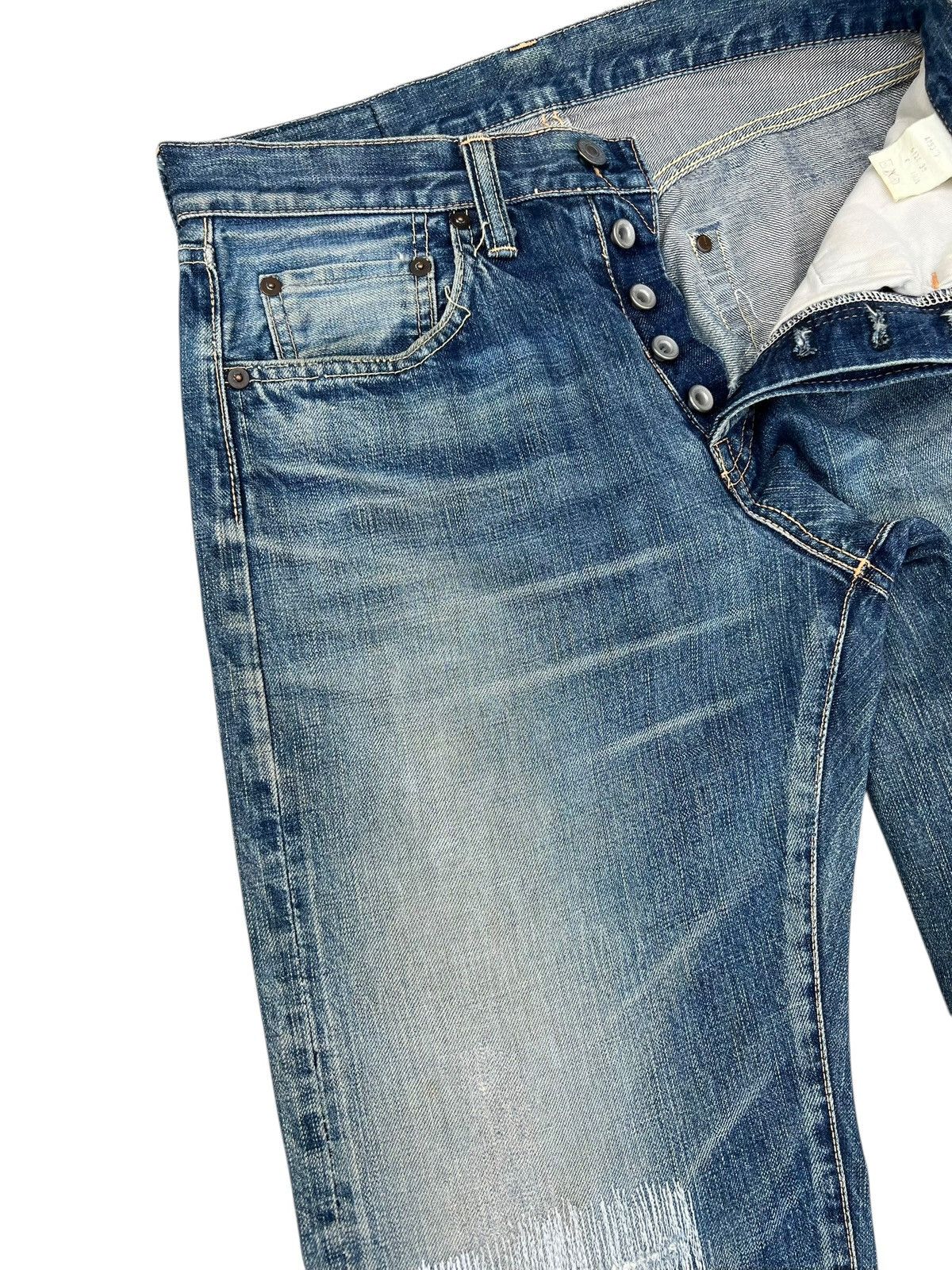 Shellac Vintage Acoustic Japan Hidden Rivet Mud Denim Selvedge Jeans Size US 30 / EU 46 - 8 Thumbnail