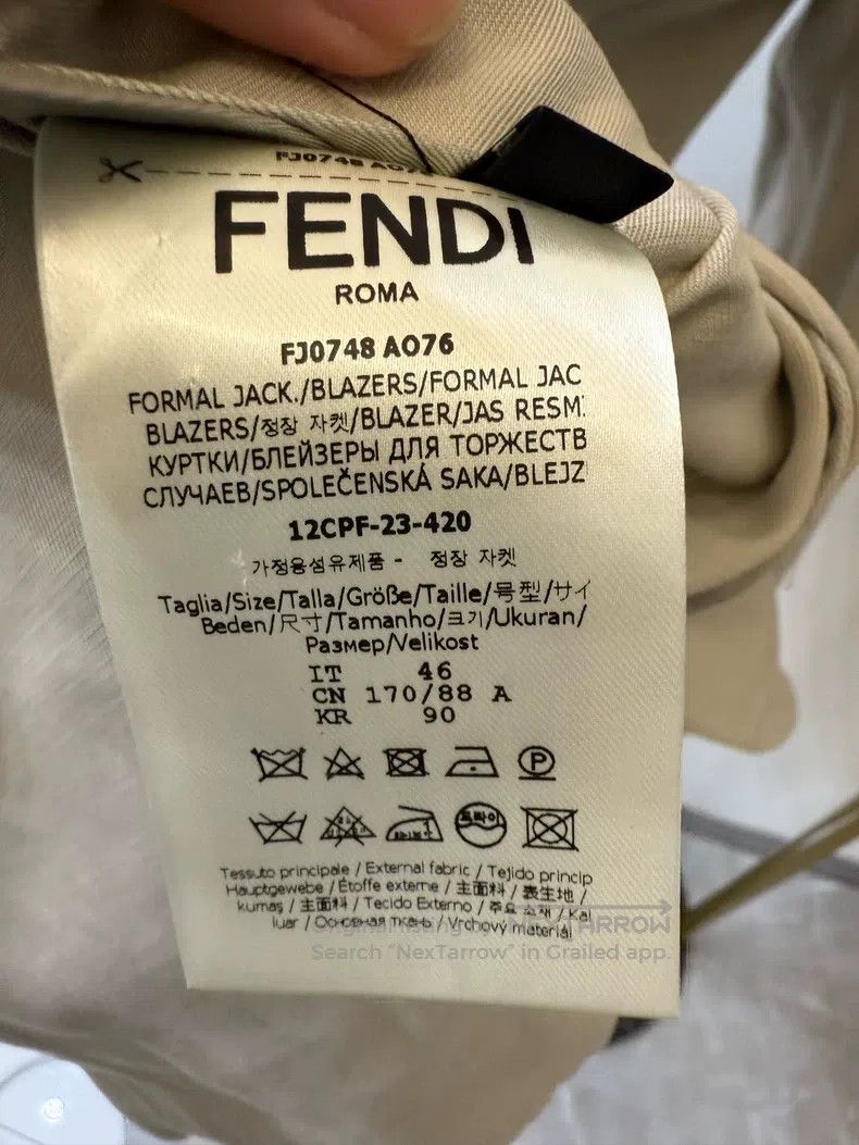 Fendi Fendi Blazers Size 46L - 4 Thumbnail