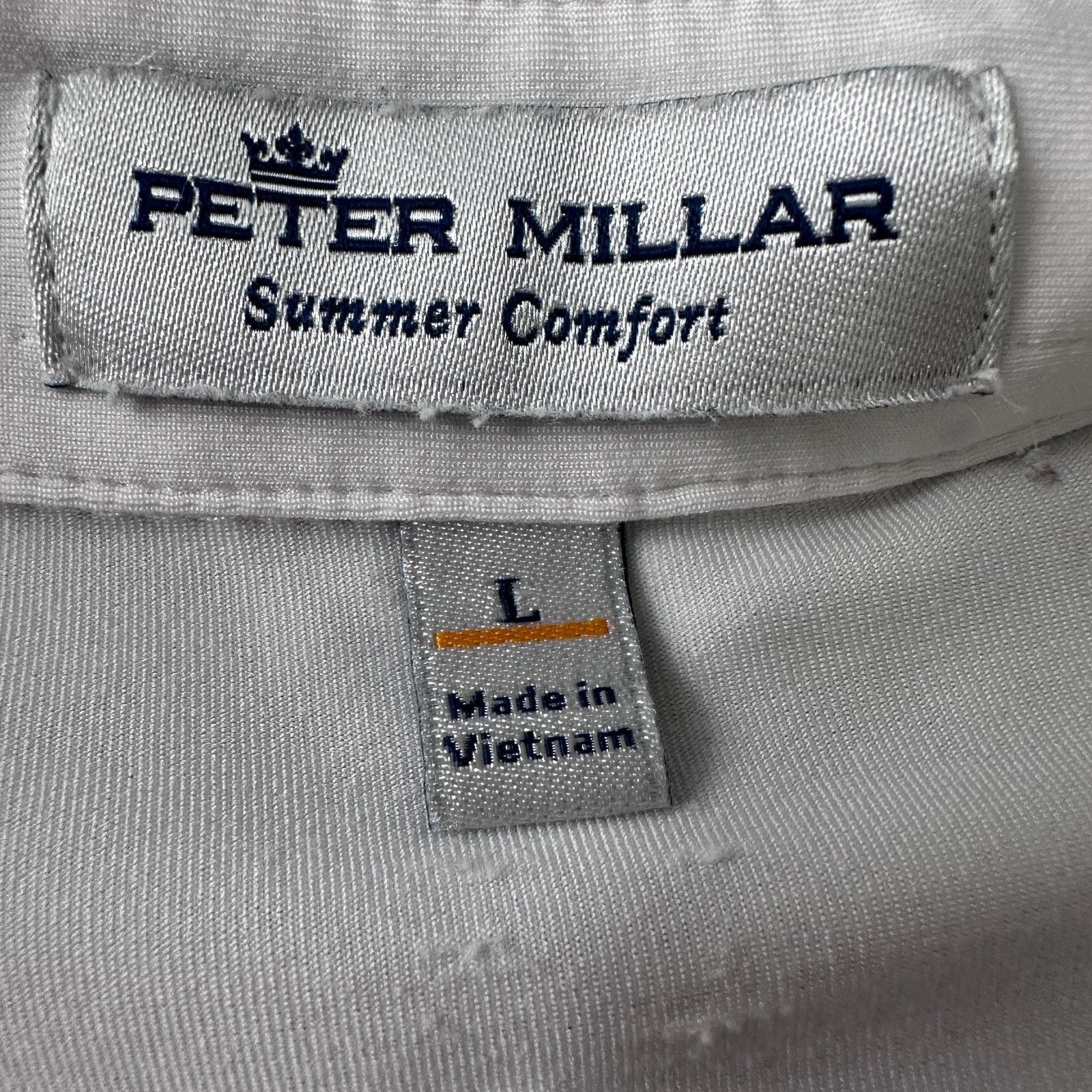 Peter Millar Peter Millar Mial Performance Polo Shirt Men’s L Blue White Size US L / EU 52-54 / 3 - 5 Thumbnail