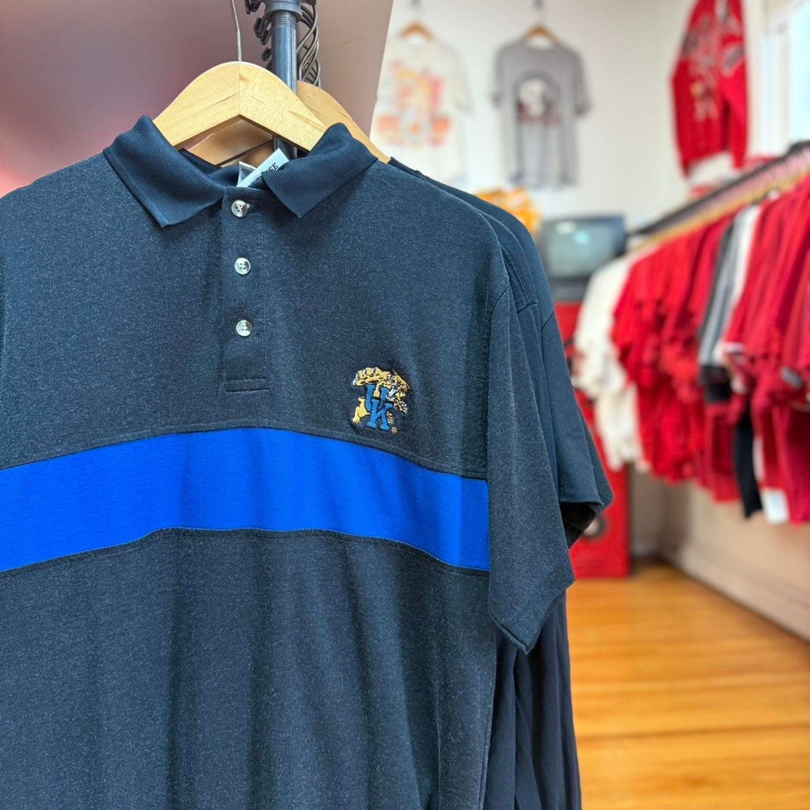 Russell Athletic × Vintage Vintage 90s UK Kentucky Wildcats Polo Shirt Size US M / EU 48-50 / 2 - 1 Thumbnail