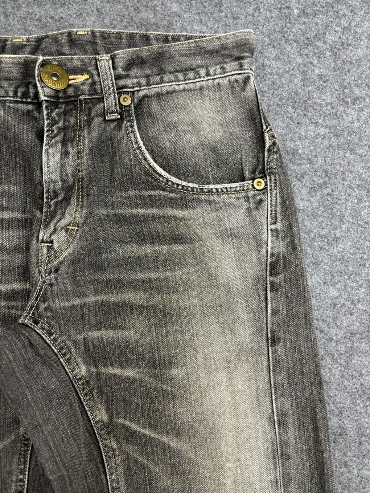 Lee 💥Insane 90s Style💥Lee Cowboy Black Wash Fades Denim F560 Size US 31 - 4 Thumbnail